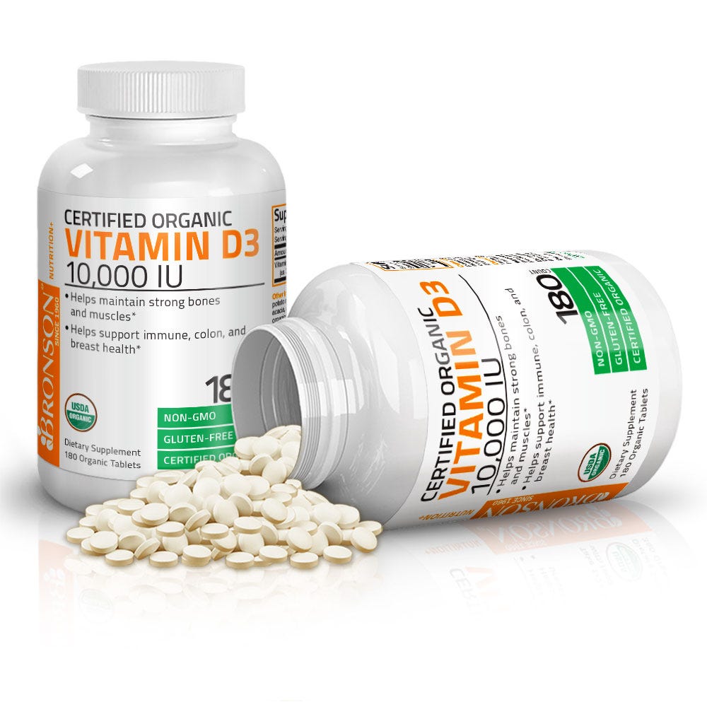 Vitamin D3 High Dose USDA Certified Organic - 10,000 IU view 9 of 6