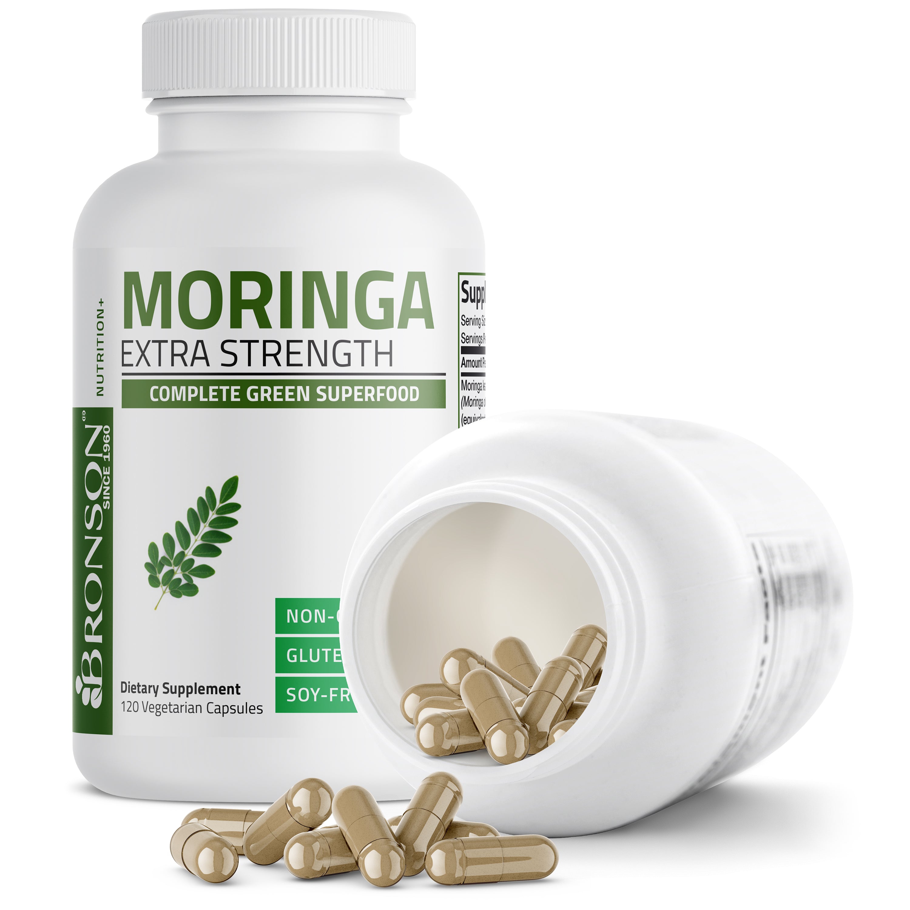 Extravit Supplements Moringa Oleifera Leaf Extract - 5,000 mg - 60 Vegetarian Capsules ...