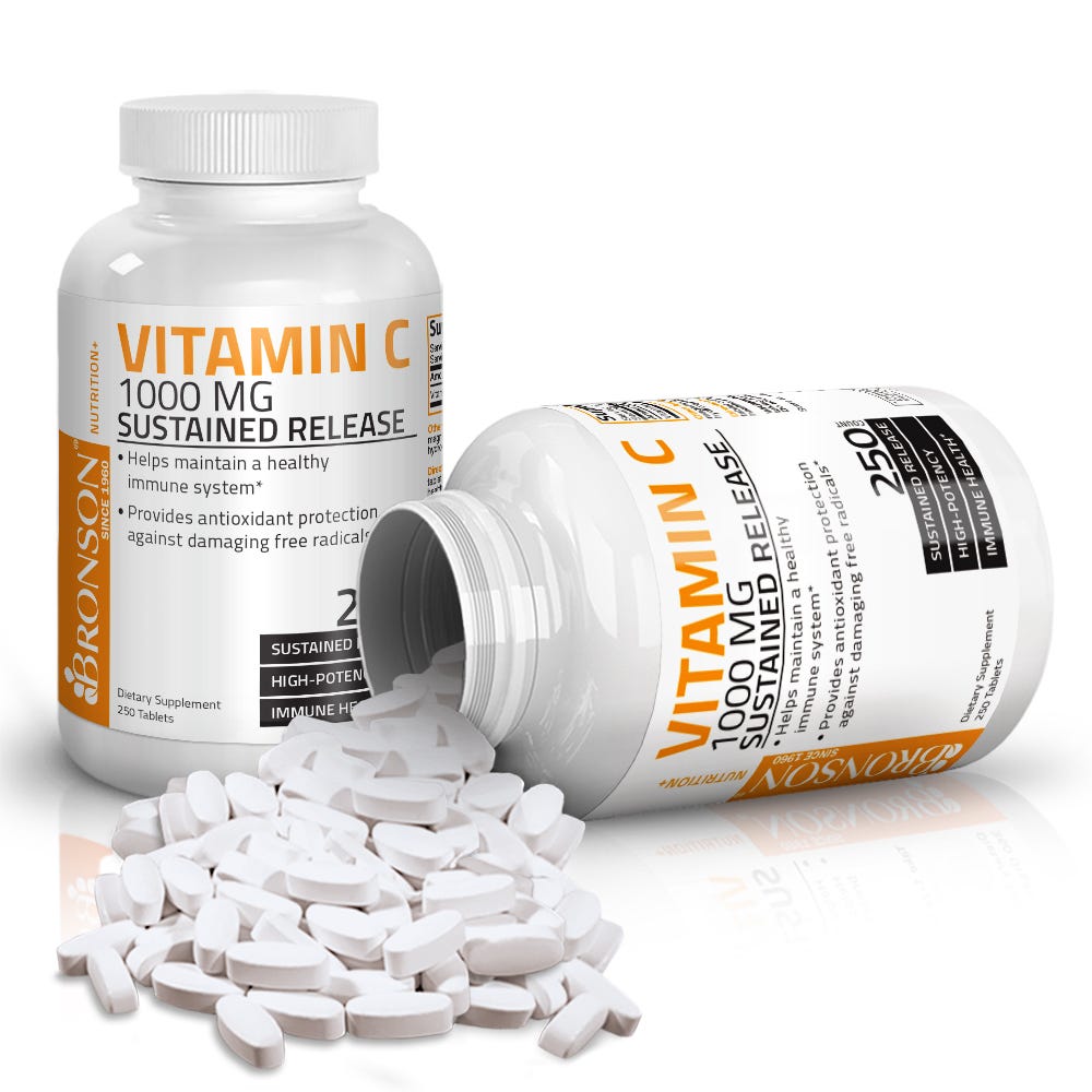 Vitamin C Ascorbic Acid Sustained Release - 1,000 mg view 10 of 6