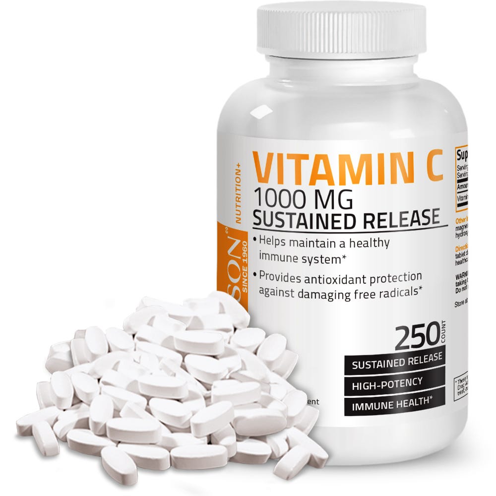 Vitamin C Ascorbic Acid Sustained Release - 1,000 mg view 9 of 6