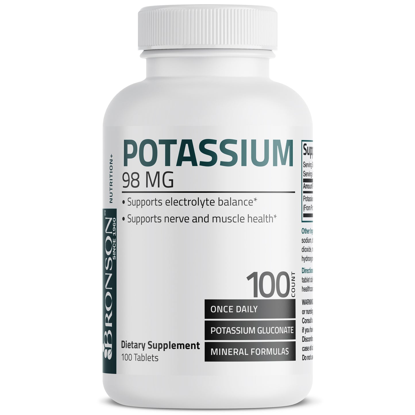 Potassium Gluconate - 98 mg - 100 Tablets