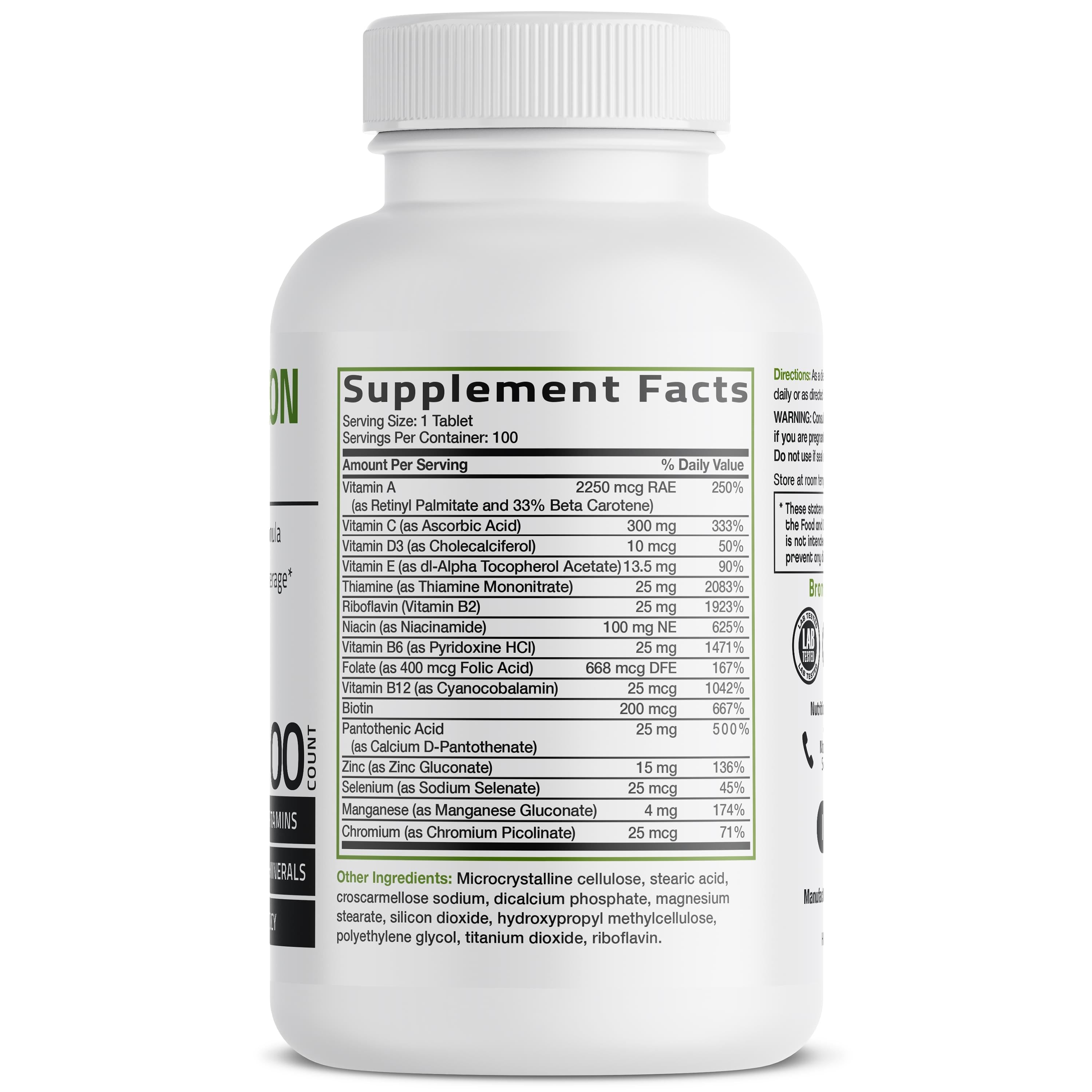 The Bronson Formula Once Daily Multivitamin