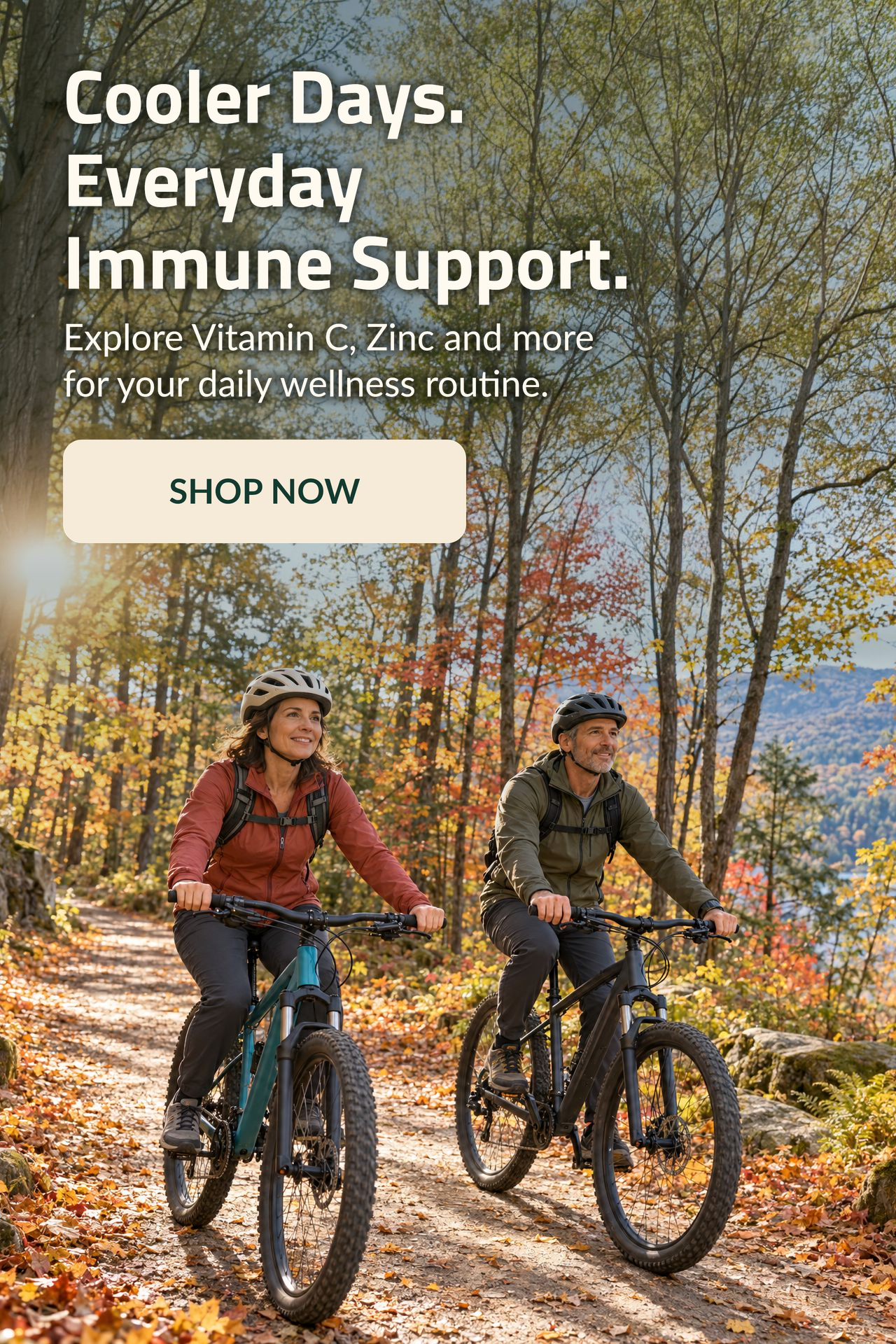 Cooler Days. Everyday Immune Support. Explore Vitamin C, Zinc and more for your daily wellness routine.