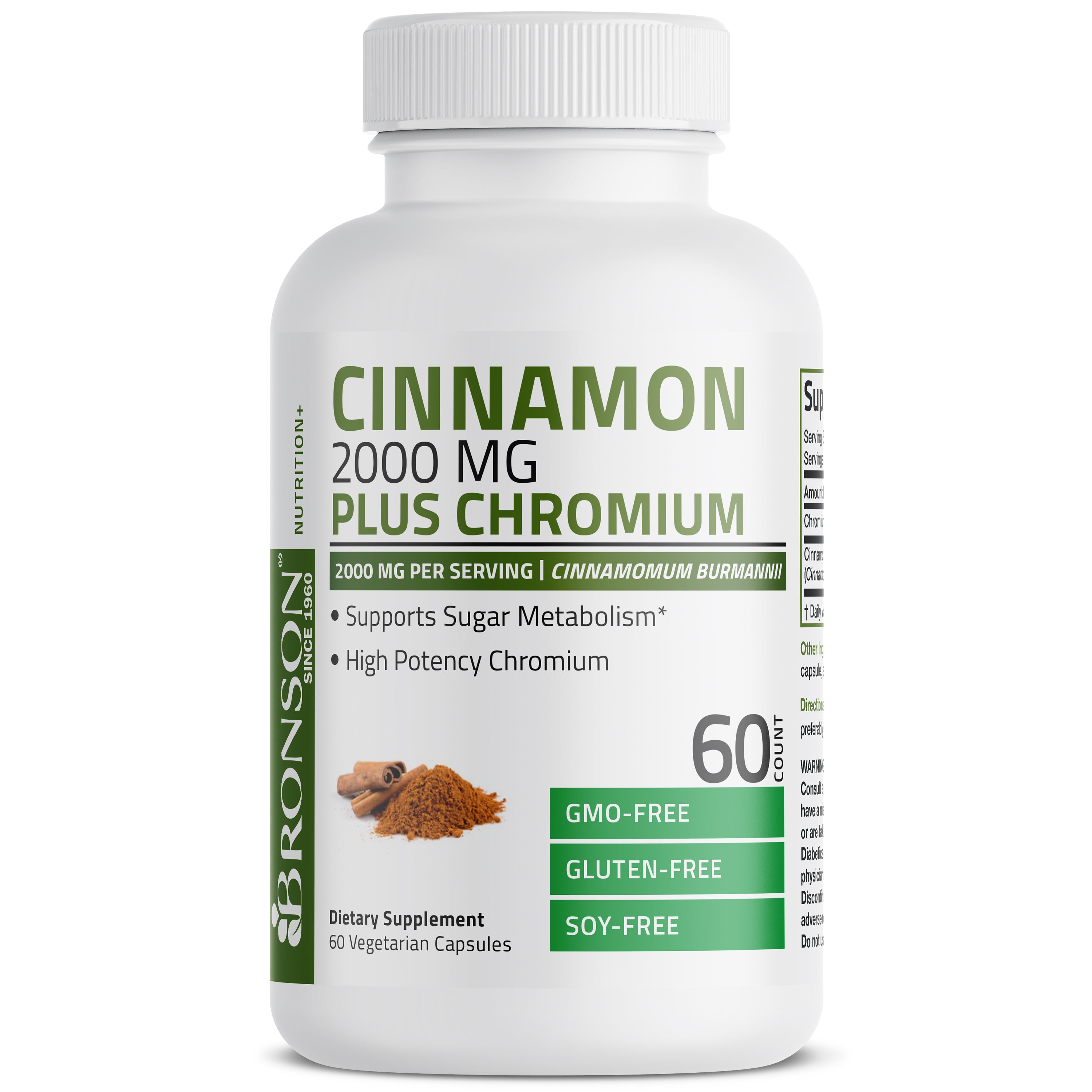 Cinnamon 2000 MG per Serving Plus Chromium