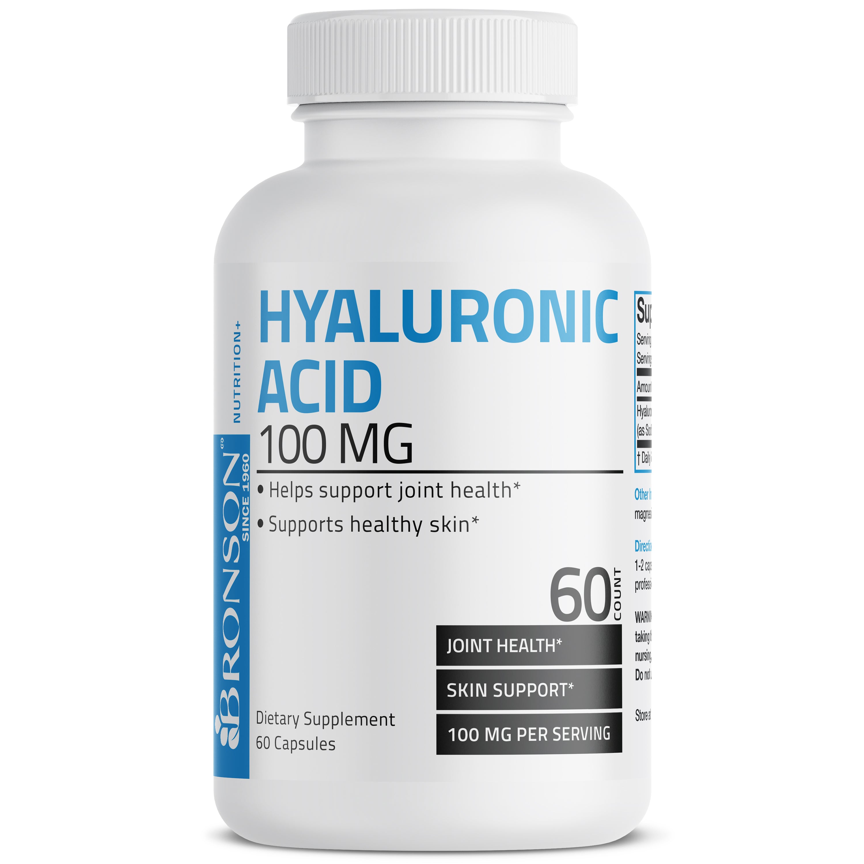 Hyaluronic Acid - 100 mg (Per 2 Capsules) view 3 of 6