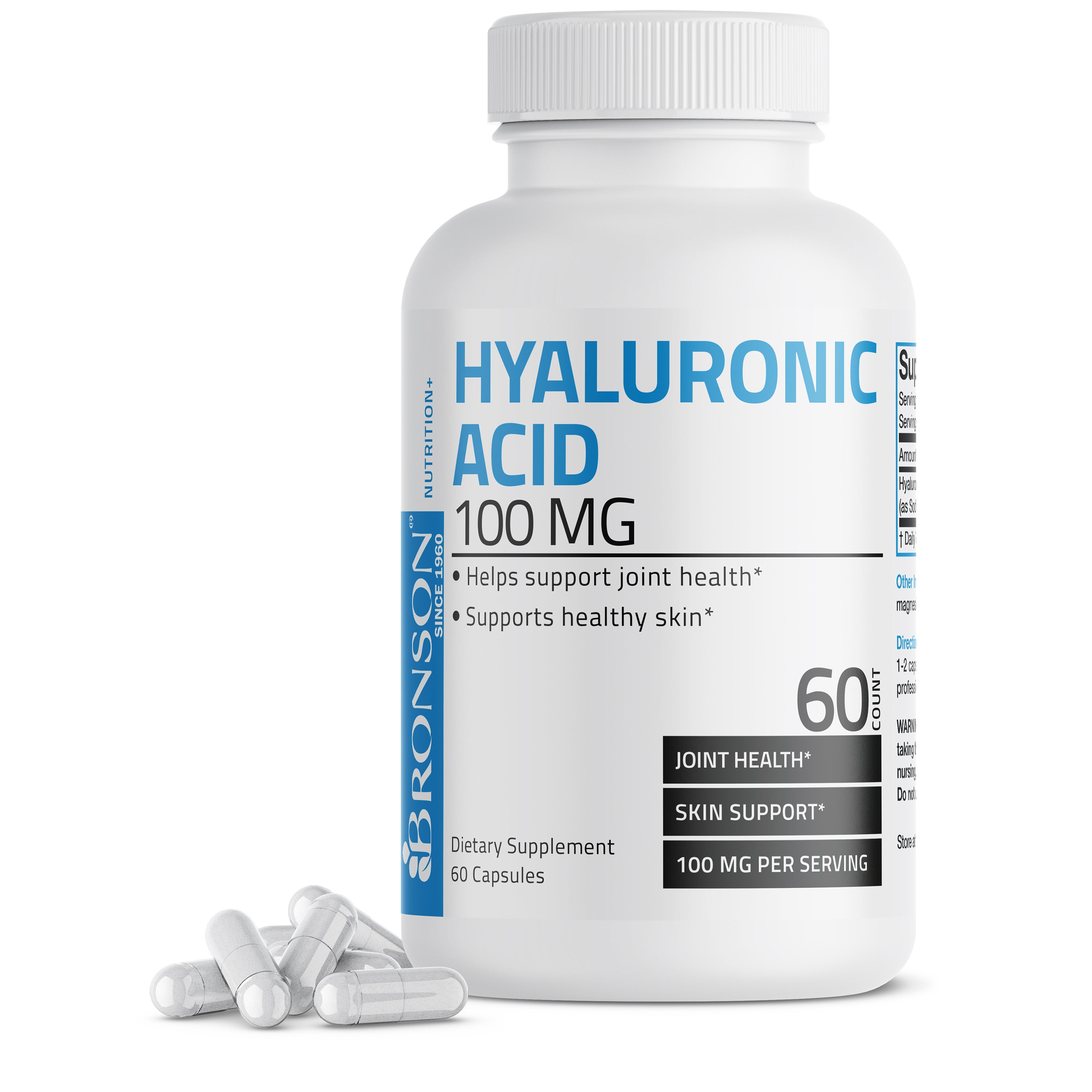 Hyaluronic Acid - 100 mg (Per 2 Capsules)