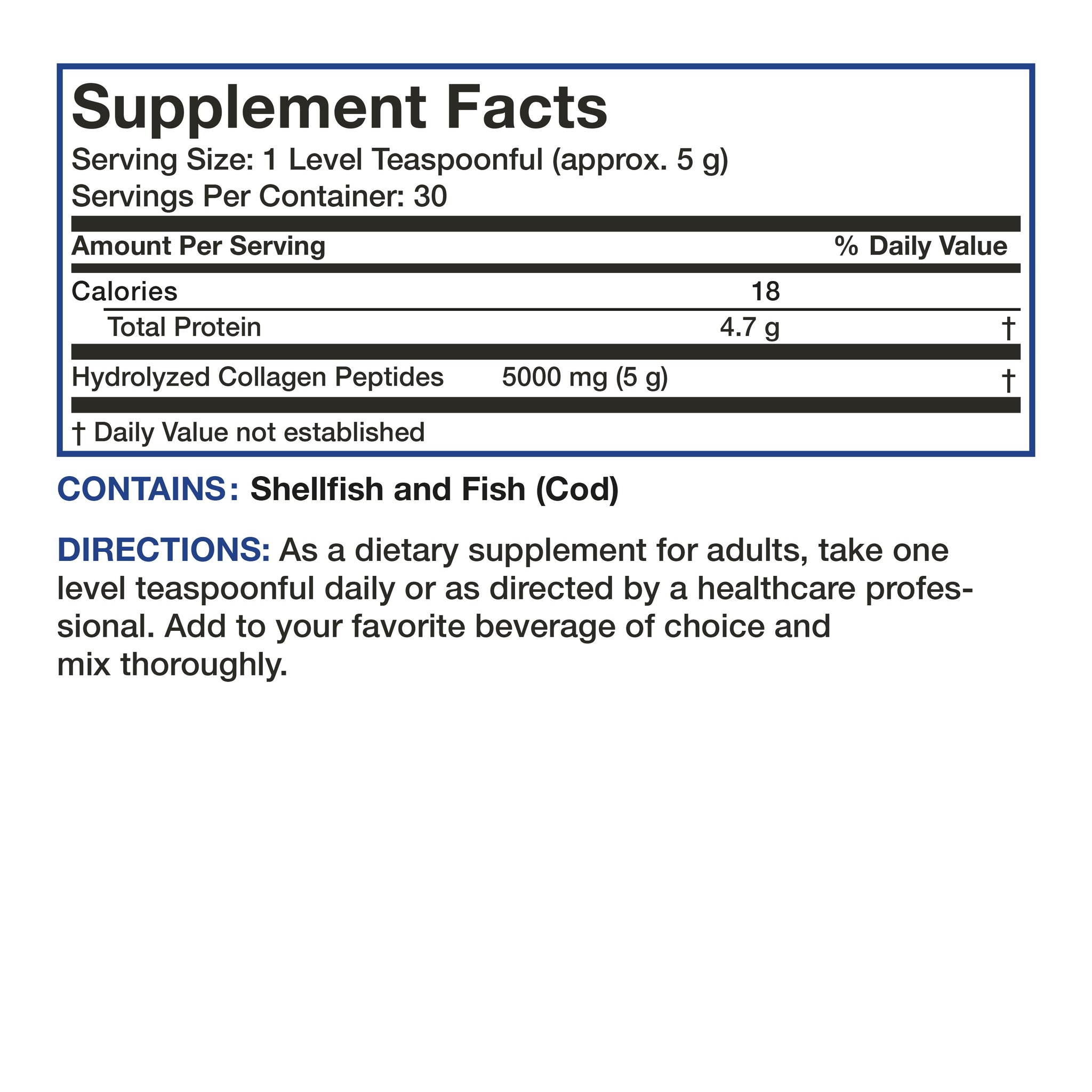 Marine Collagen Peptides Wild Caught Cod Powder | Collagen Supplements ...