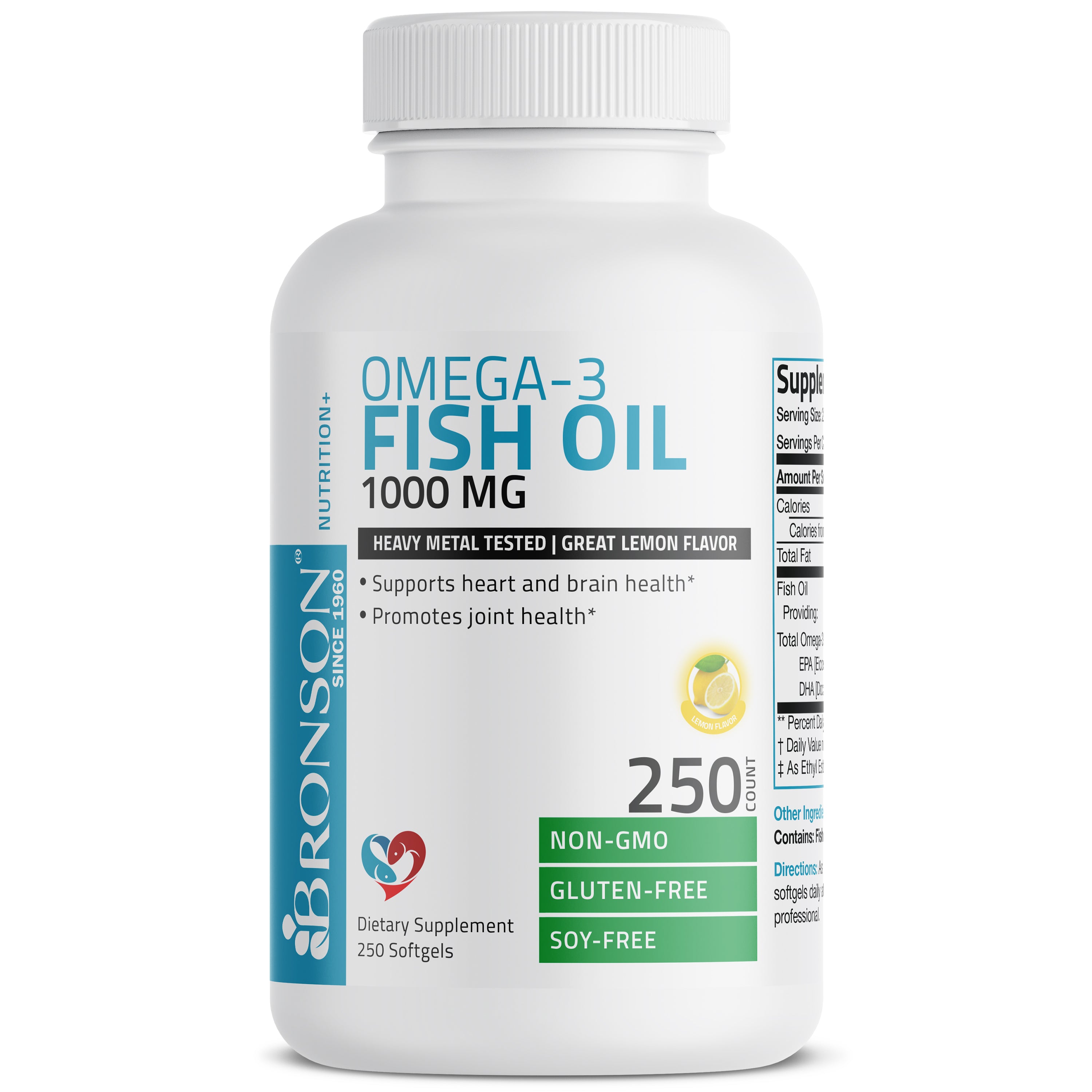 Omega-3 Fish Oil  EPA & DHA - 1,000 mg - 250 Softgels view 3 of 6