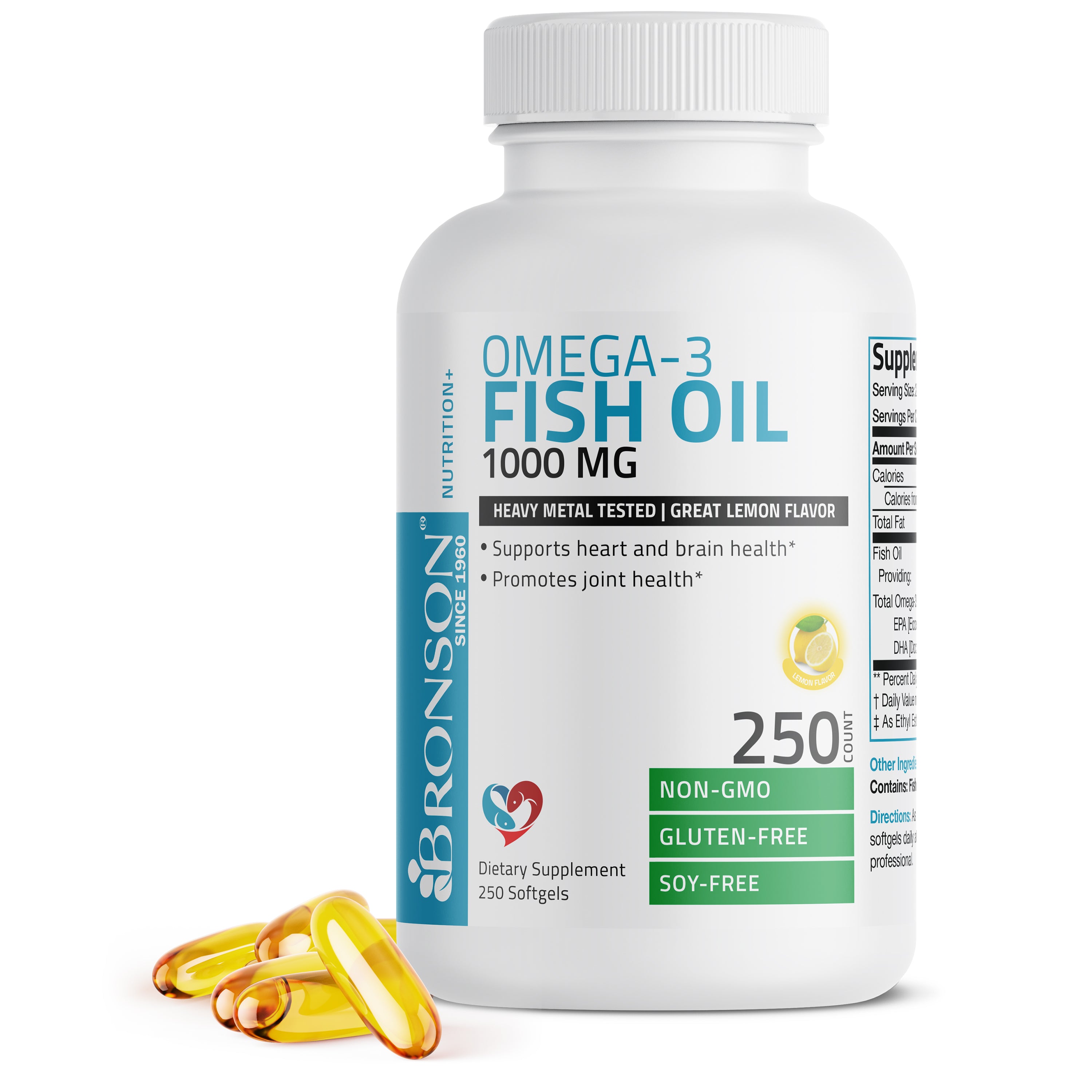 Omega-3 Fish Oil  EPA & DHA - 1,000 mg - 250 Softgels view 1 of 6
