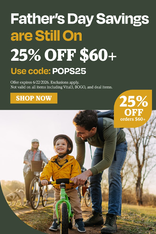 Father's Day Savings are still on. 25% OFF $60+. Use Code: POPS25.