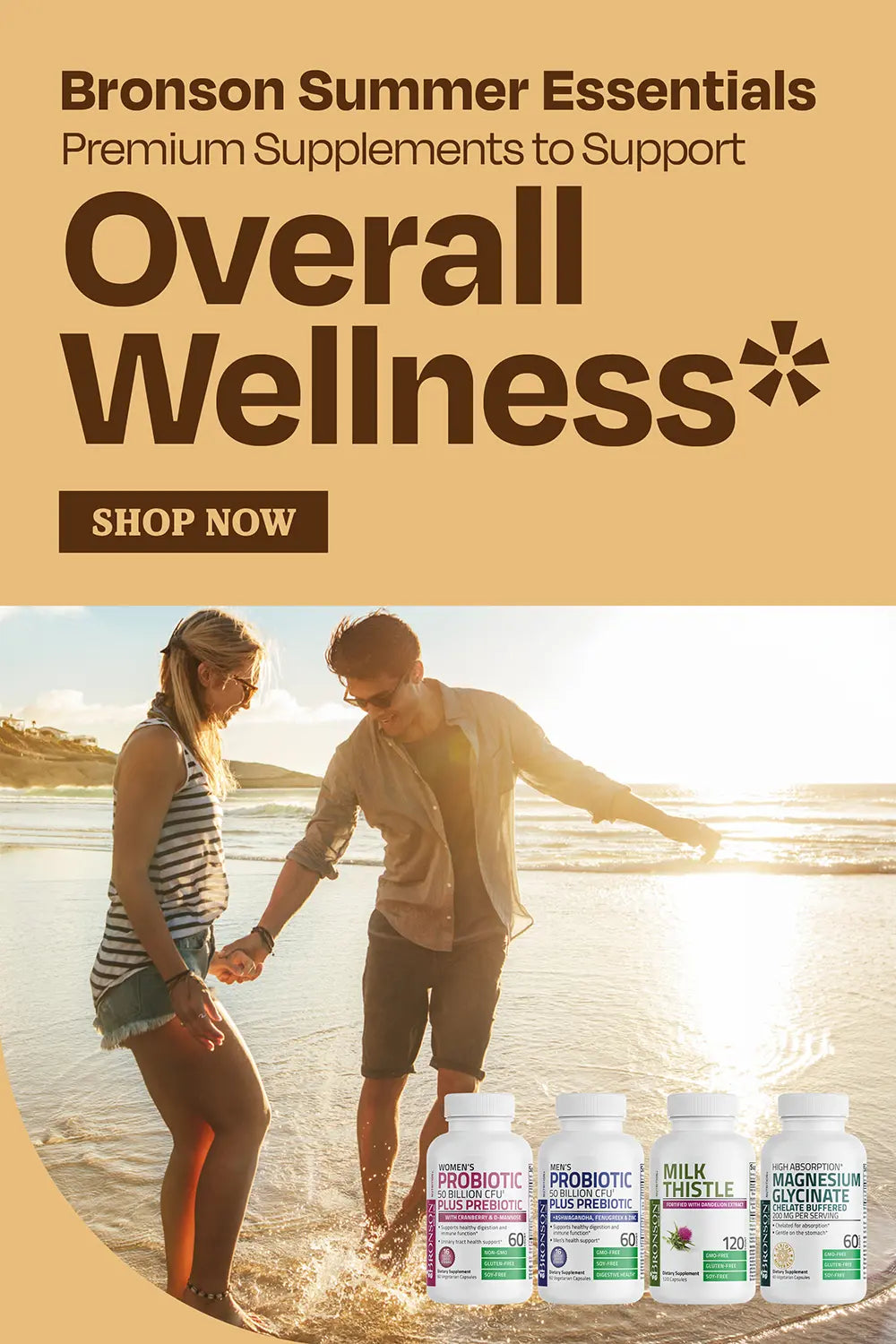 Bronson summer essentials. Premium supplements to support overall wellness.*