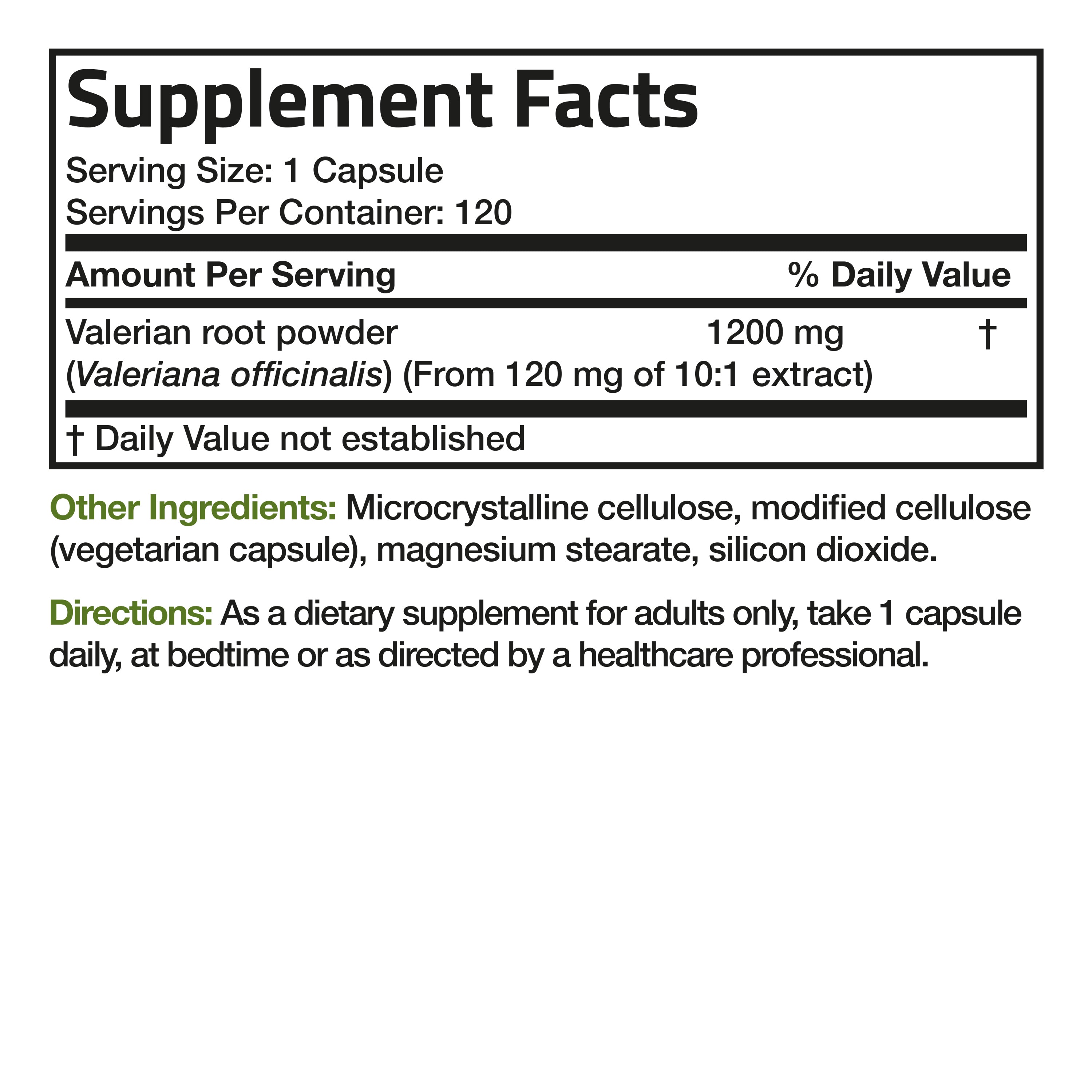 Valerian Root 1200 mg view 6 of 6