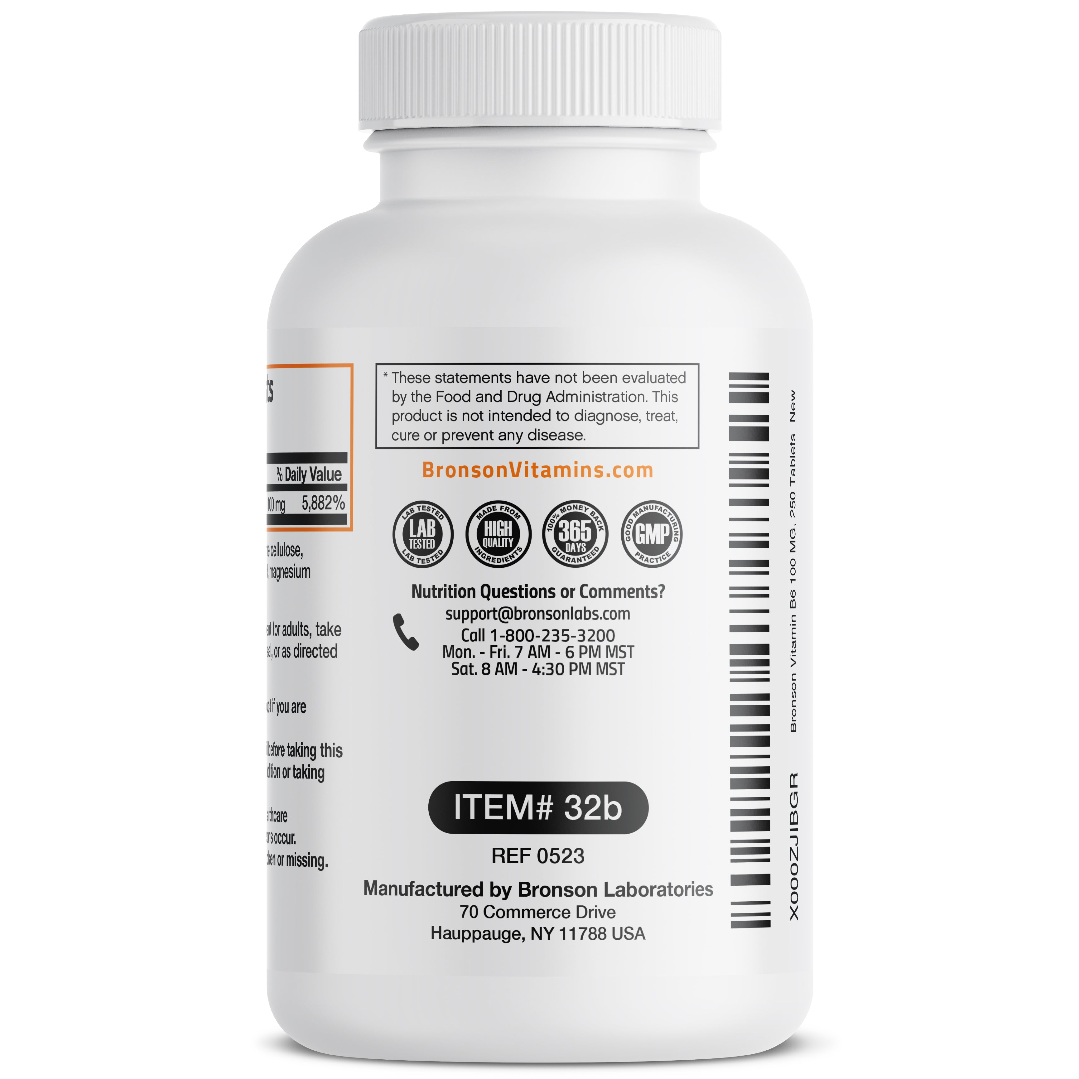 Vitamin B6 Pyridoxine - 100 mg - 250 Tablets view 5 of 6