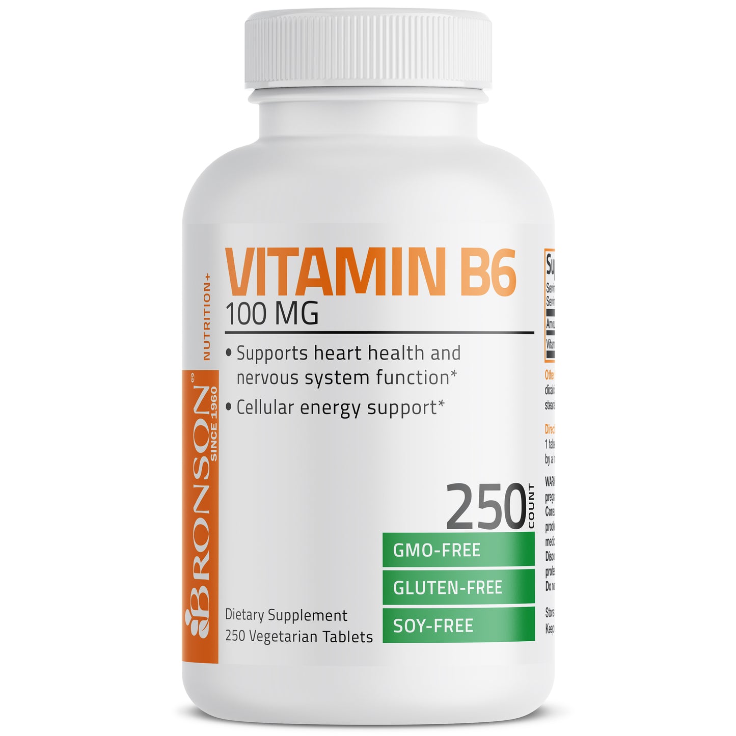 Vitamin B6 Pyridoxine - 100 mg - 250 Tablets