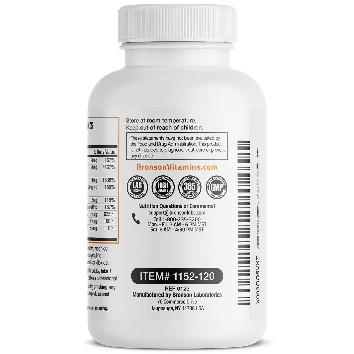 Vitamin B Complex with Vitamin C – bronsonlabs