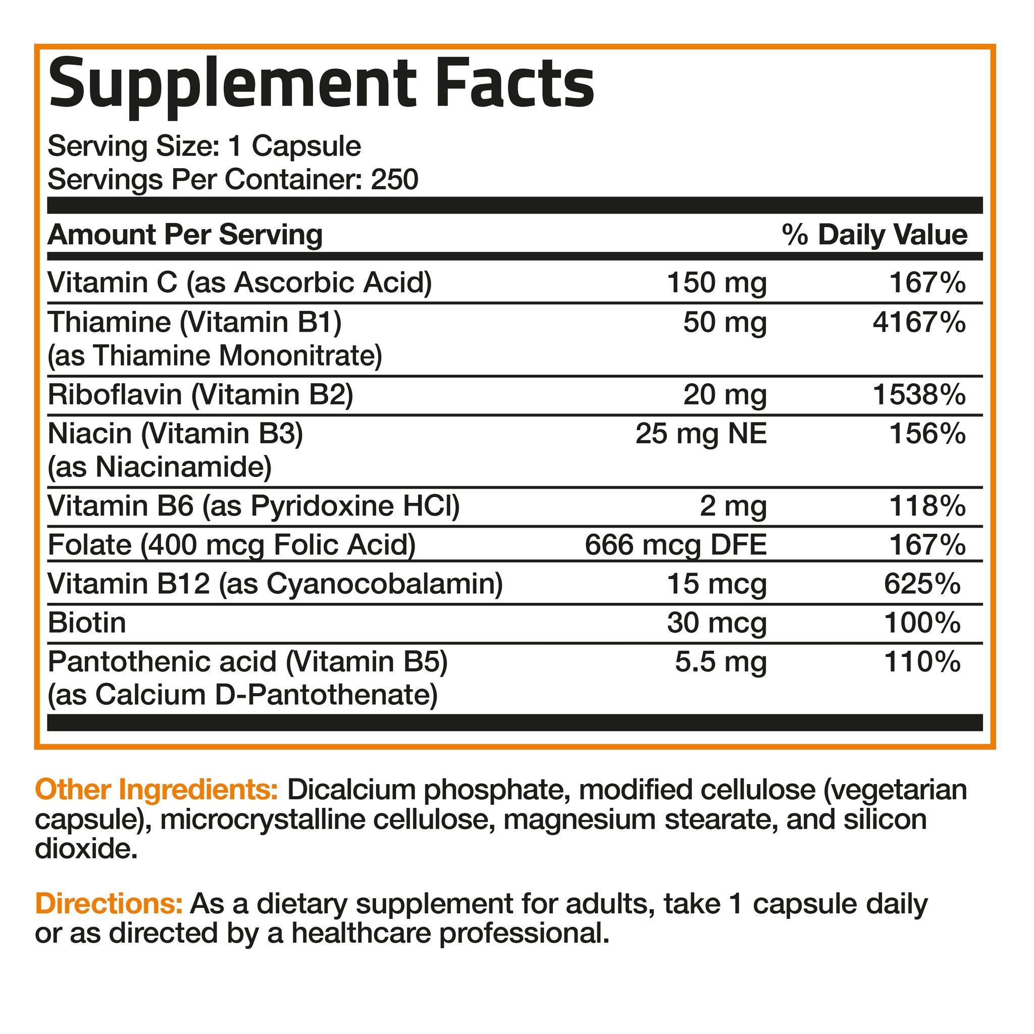 Vitamin B Complex with Vitamin C – bronsonlabs