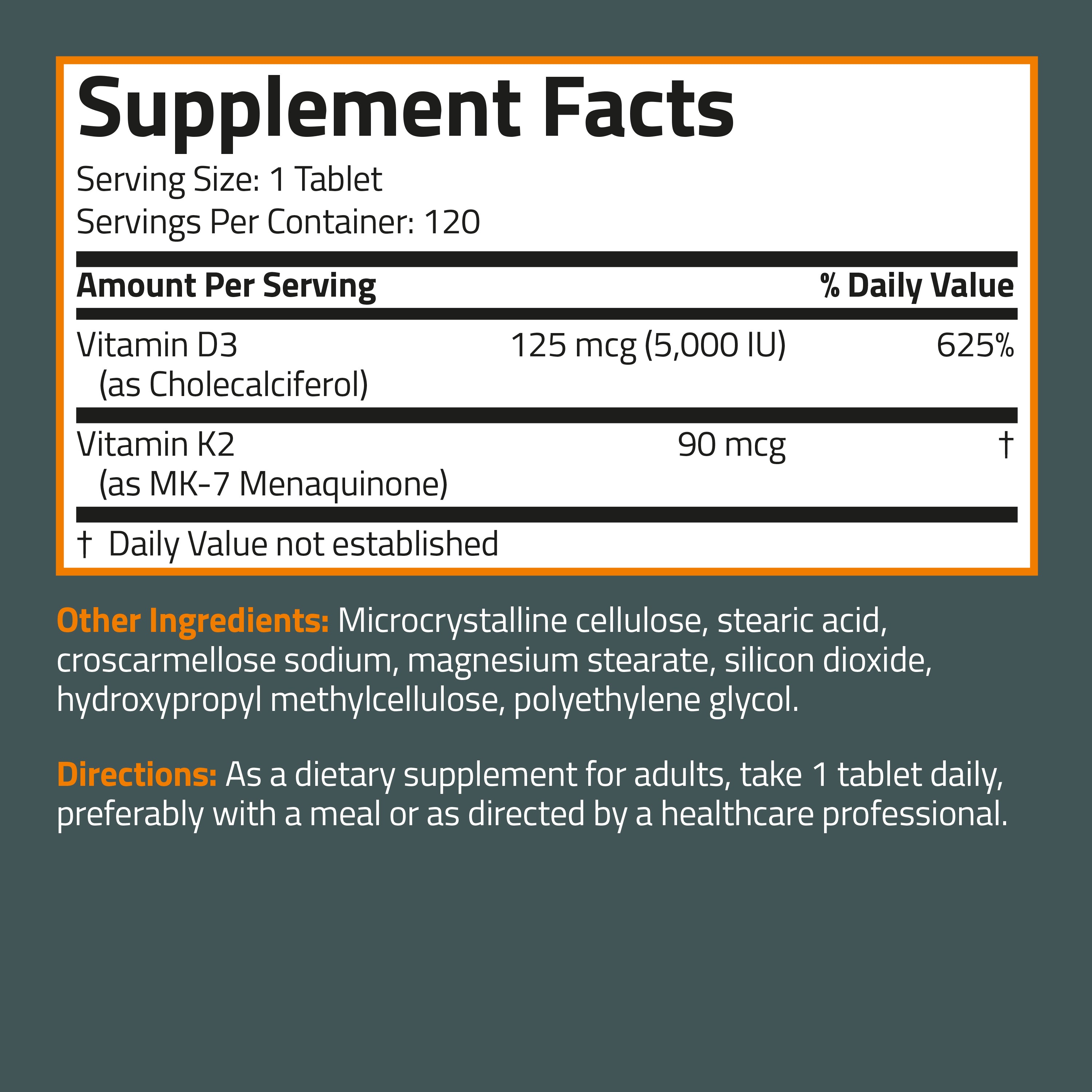 Vitamin K2 Plus D3 (MK7) view 6 of 6