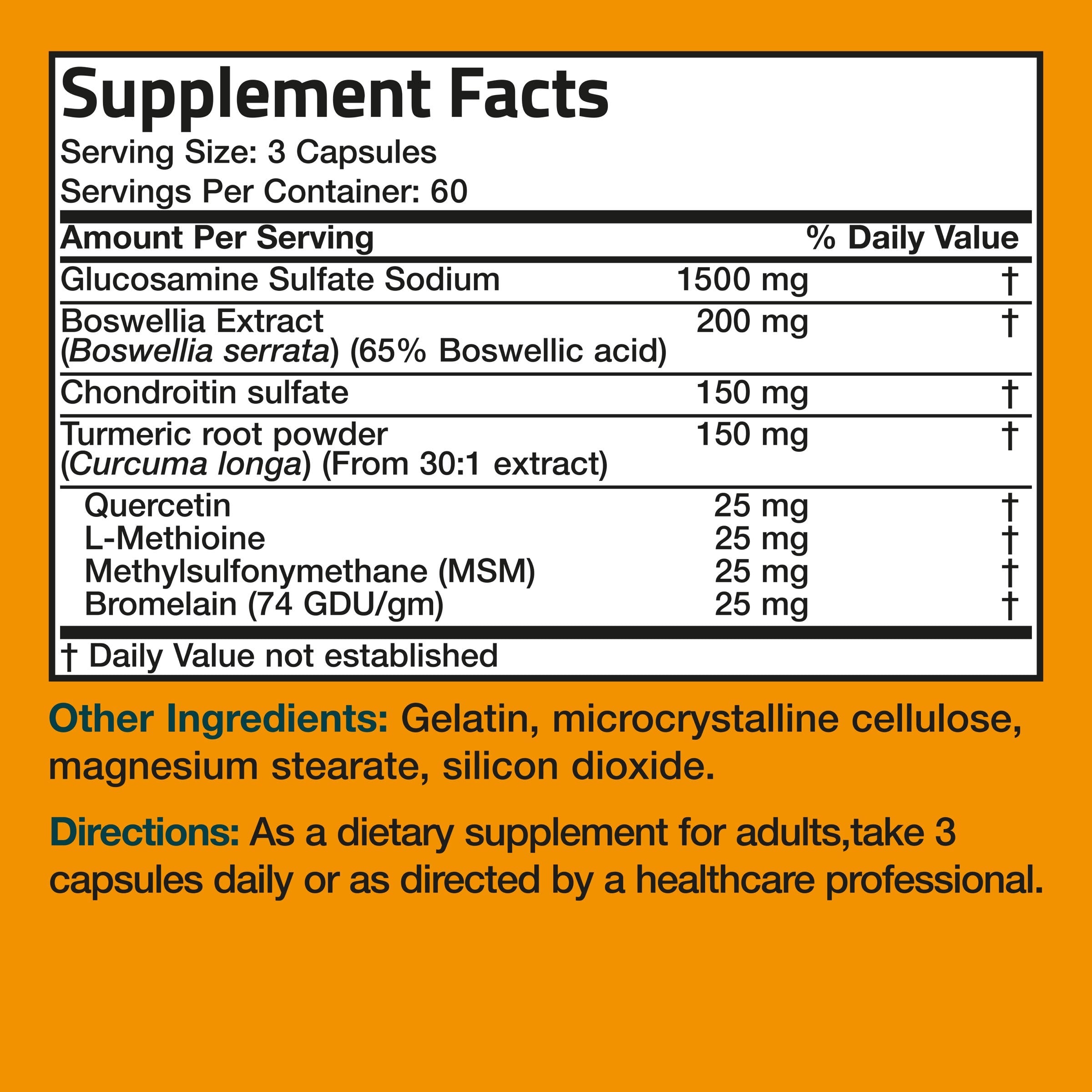Glucosamine Chondroitin Turmeric & MSM – bronsonlabs