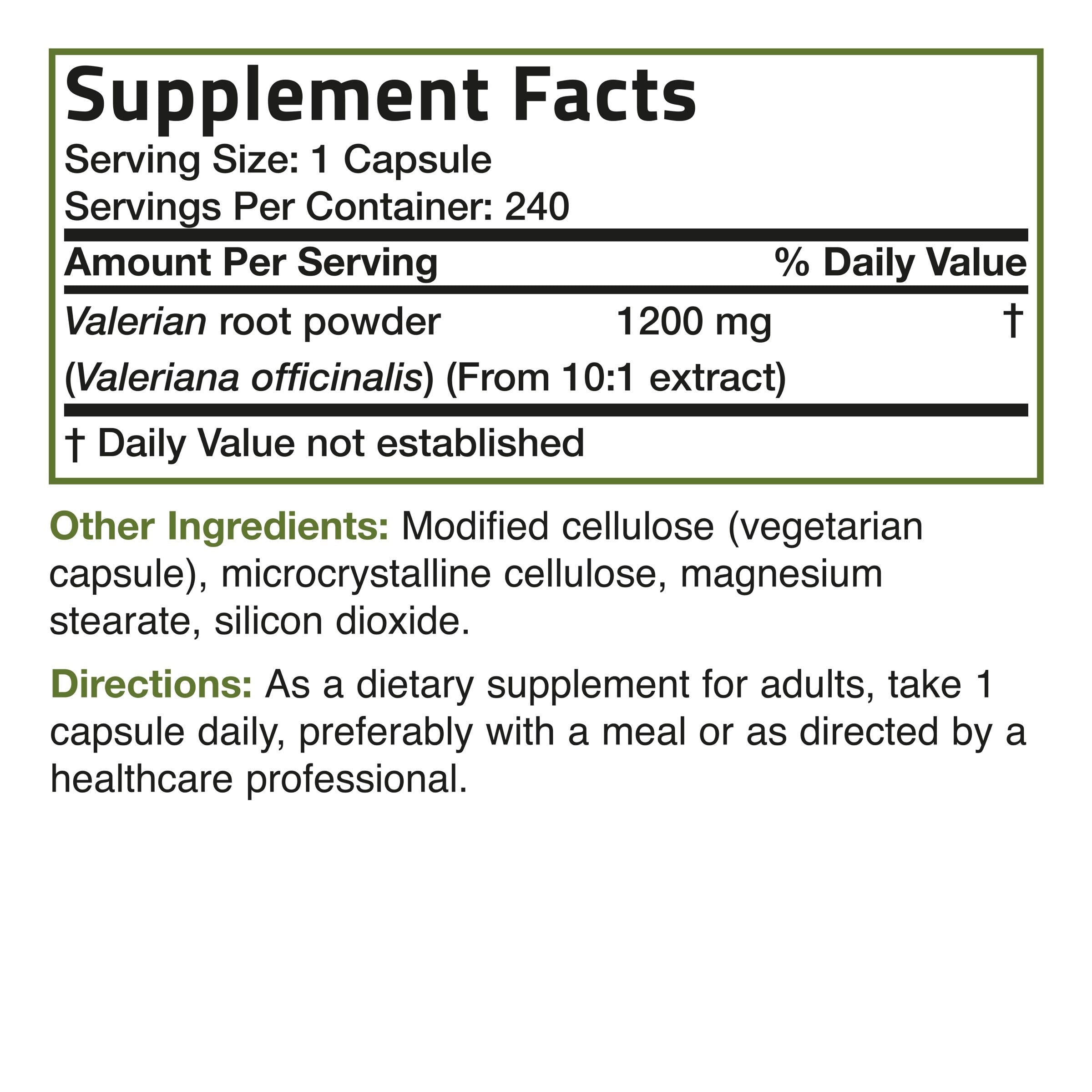 Valerian Root 1200 mg view 12 of 6