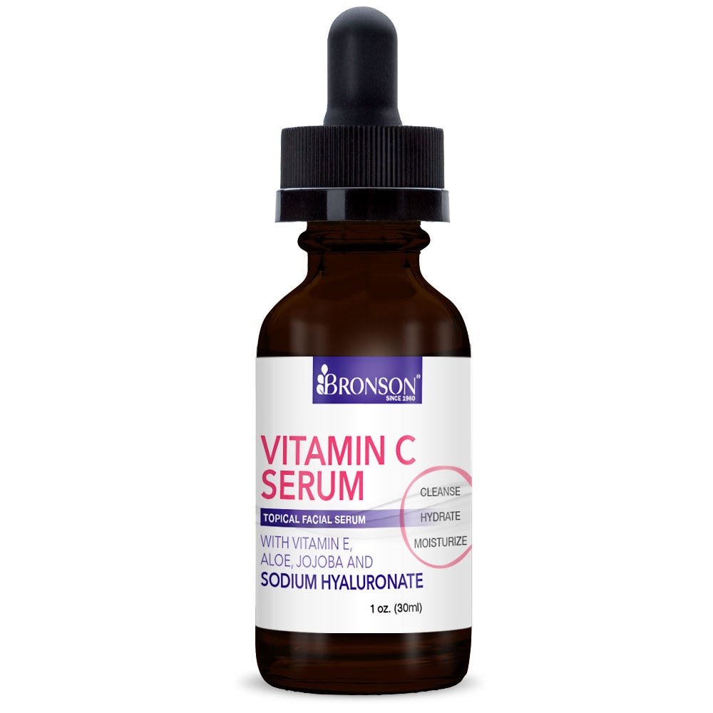Bronson Vitamins Vitamin C Topical Facial Serum - 1 oz, Item #1145, Bottle, Front Label