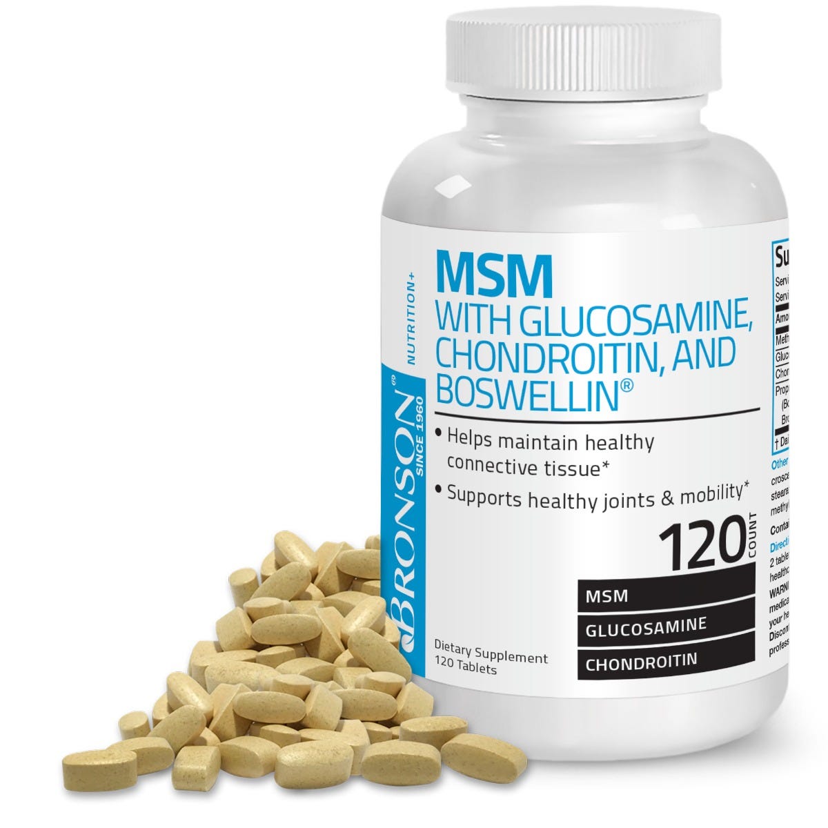 MSM with Glucosamine, Chondroitin, Boswellin® view 2 of 6