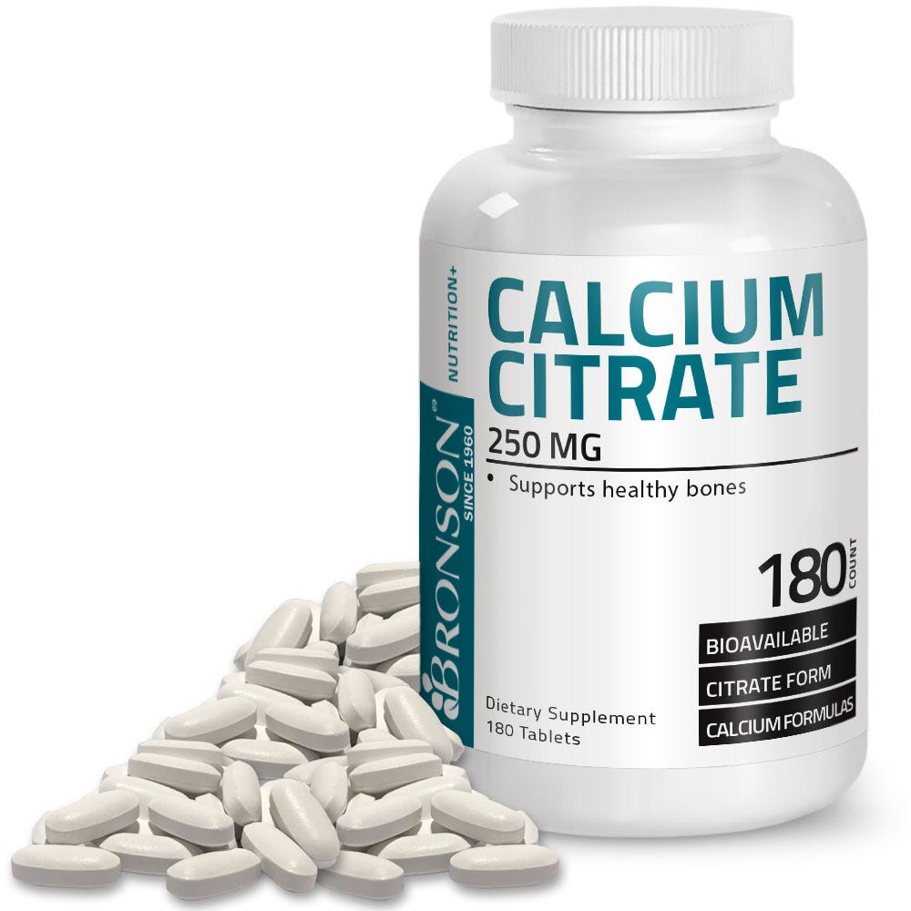 Calcium Citrate - 250 mg - 180 Tablets view 2 of 6