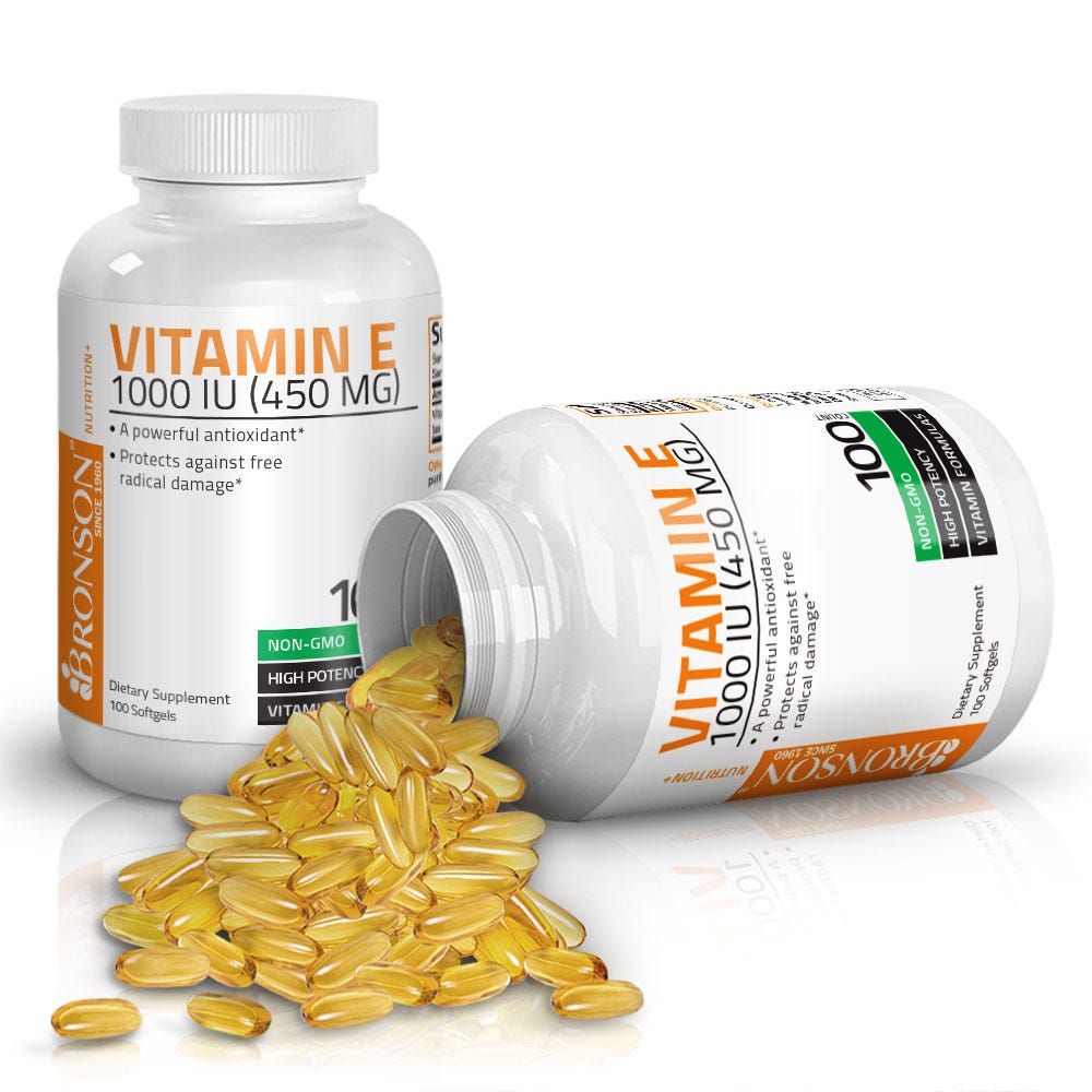 Vitamin E Non-GMO High Potency - 1,000 IU - 100 Softgels view 3 of 6