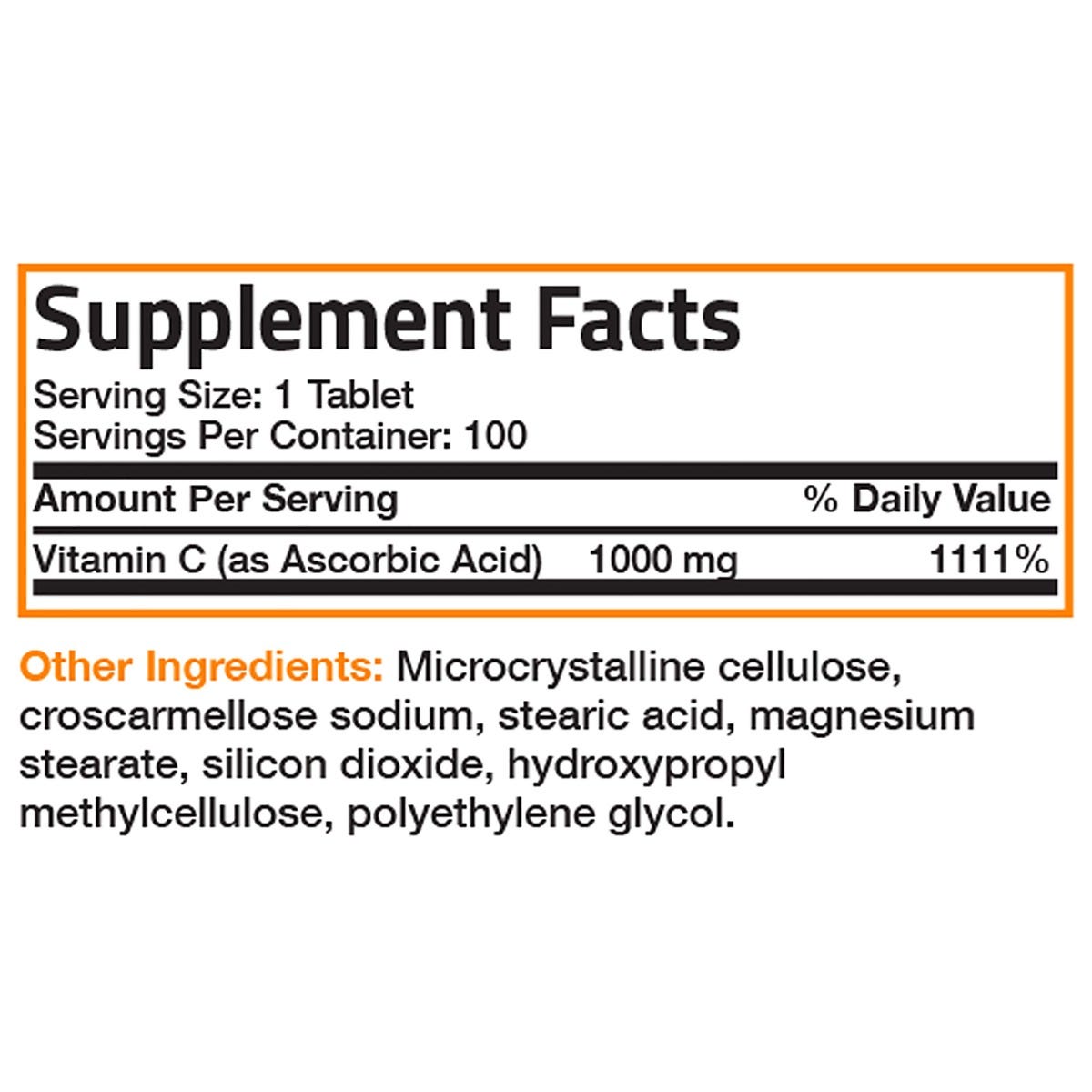 Vitamin C Pure Ascorbic Acid - 1,000 mg view 6 of 6