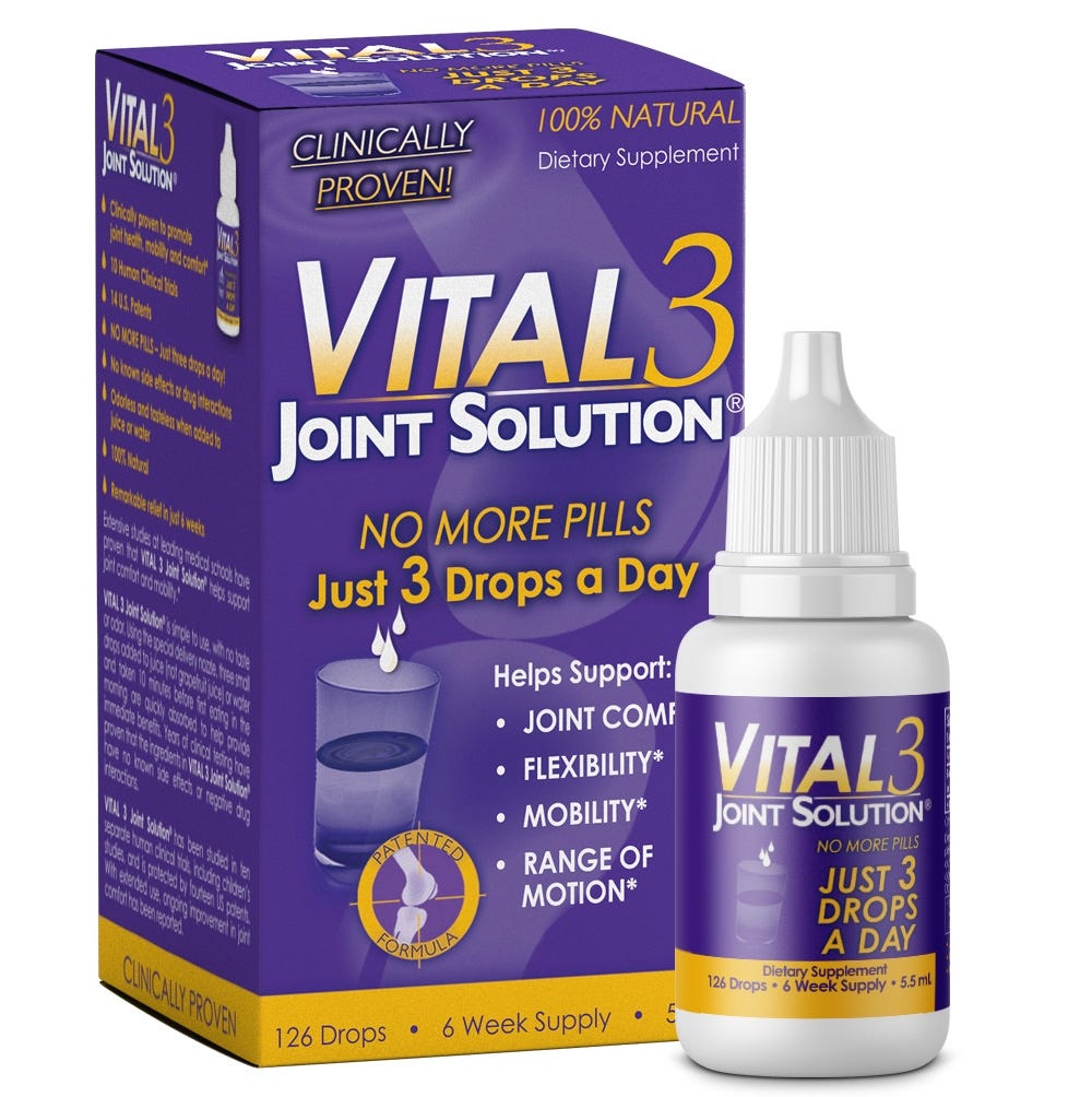 Vital3 Joint Solution® Liquid Clinically Proven - 5.5 mL view 1 of 11