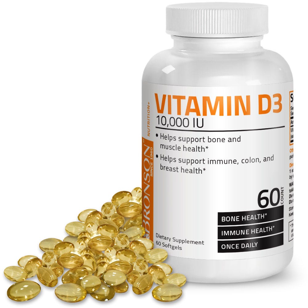 Vitamin D3 - 10,000 IU - 60 Softgels view 2 of 6