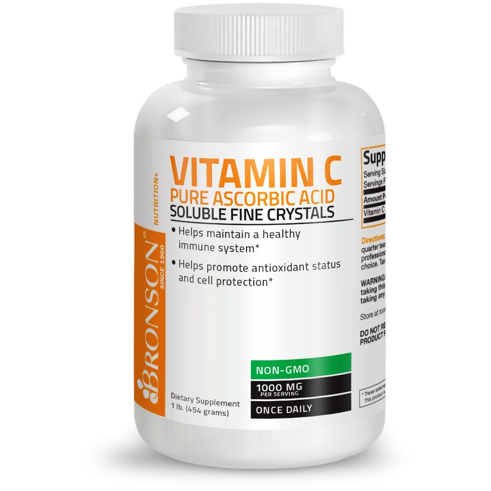 Bronson Vitamin C Pure Ascorbic Acid Crystals 1 000 Mg 1 Lb 16 Oz bronson-vitamin-c-pure-ascorbic-acid-crystals-1-000-mg-1-lb-16-oz