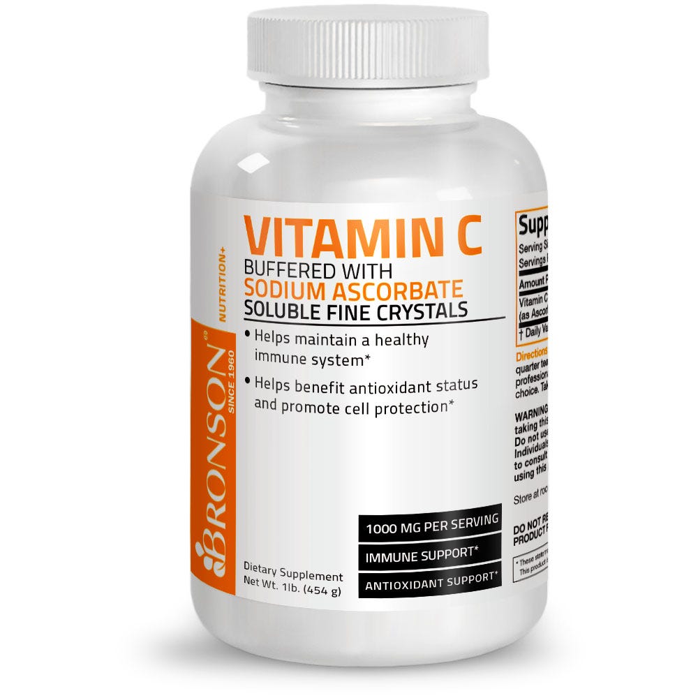 Buffered Vitamin C Ascorbic Acid Crystals - 1,000 mg view 1 of 5