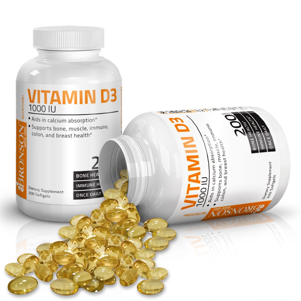 Vitamin D3 - 1,000 IU - 200 Softgels view 3 of 6