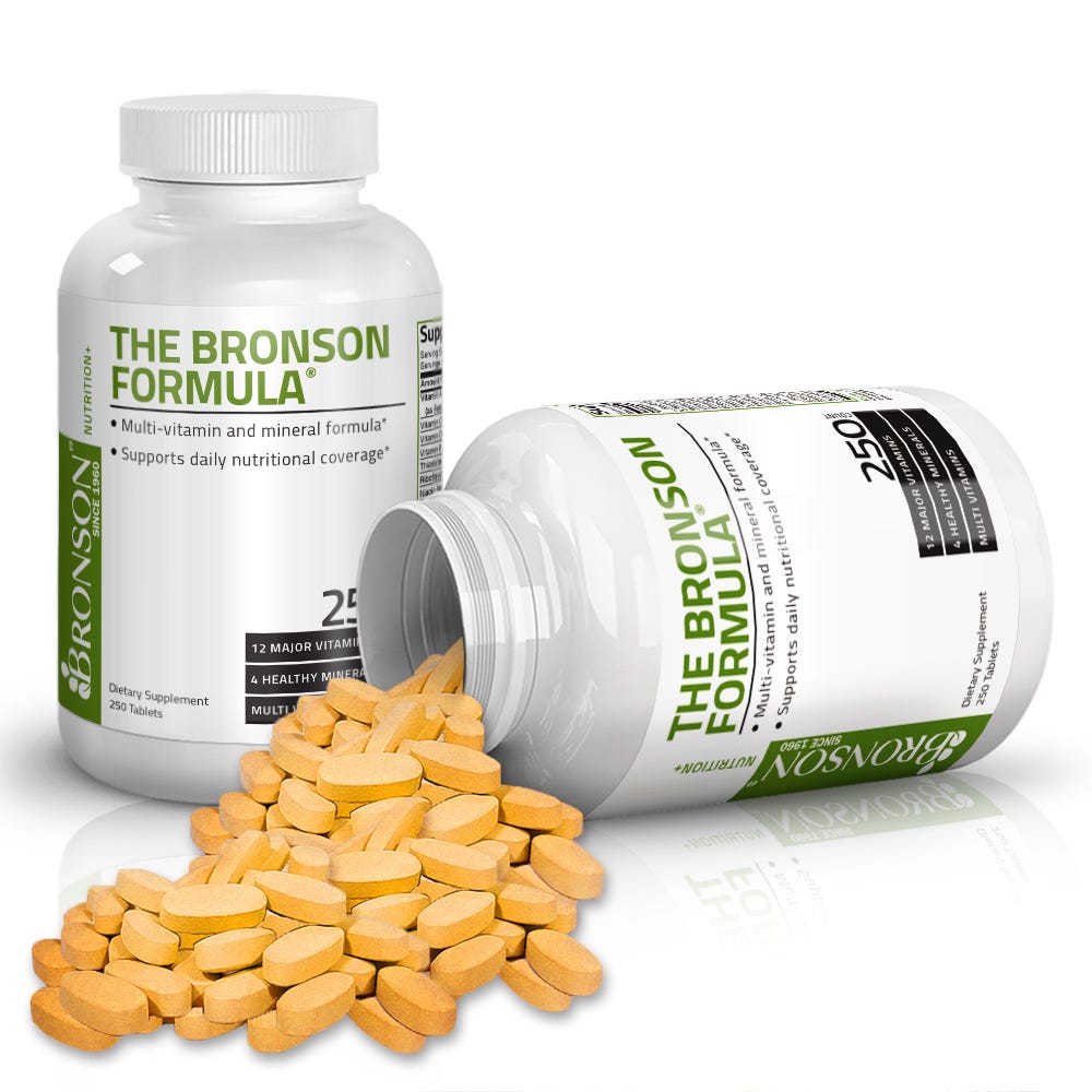 The Bronson Formula Once Daily Multivitamin - 250 Tablets view 3 of 6