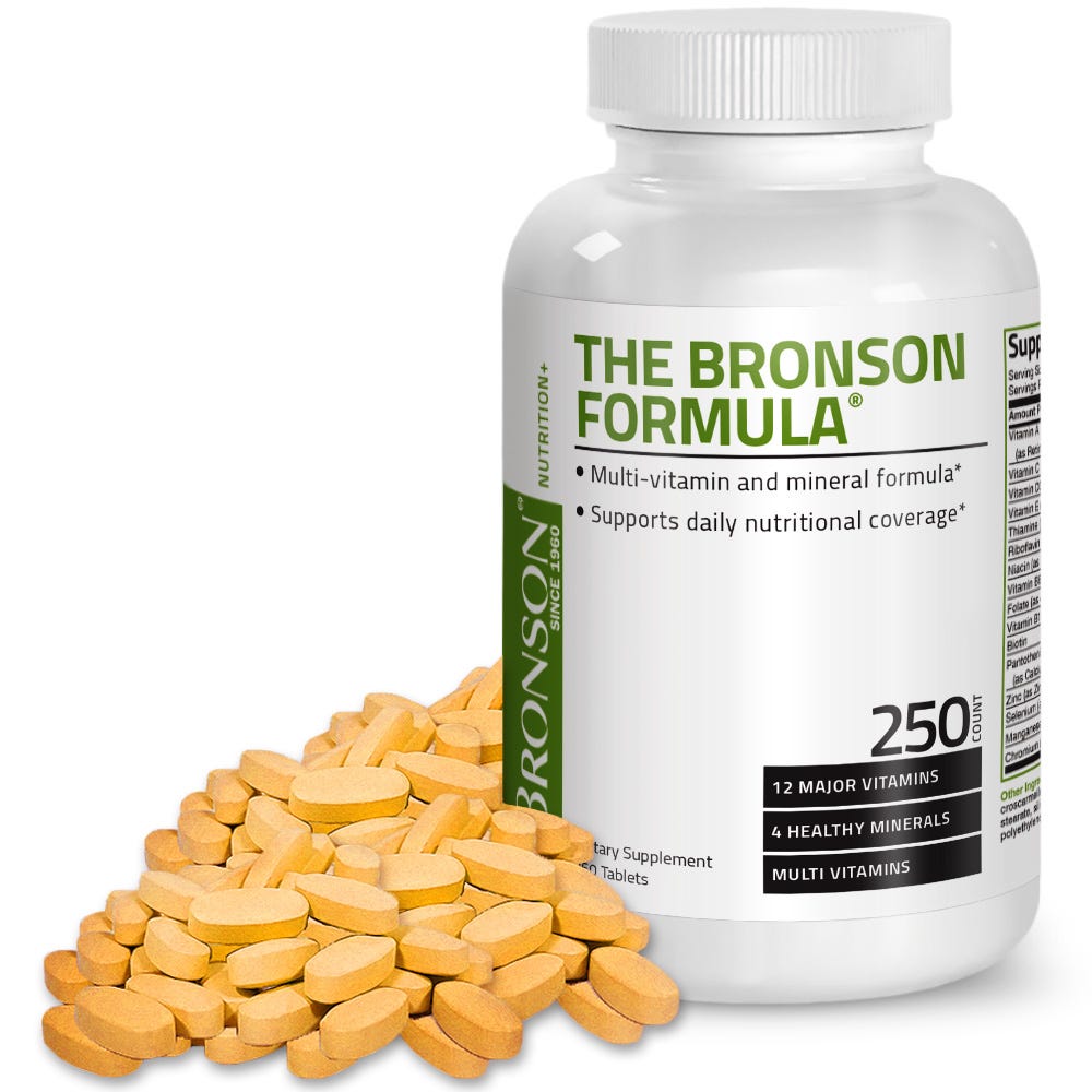 The Bronson Formula Once Daily Multivitamin - 250 Tablets view 2 of 6