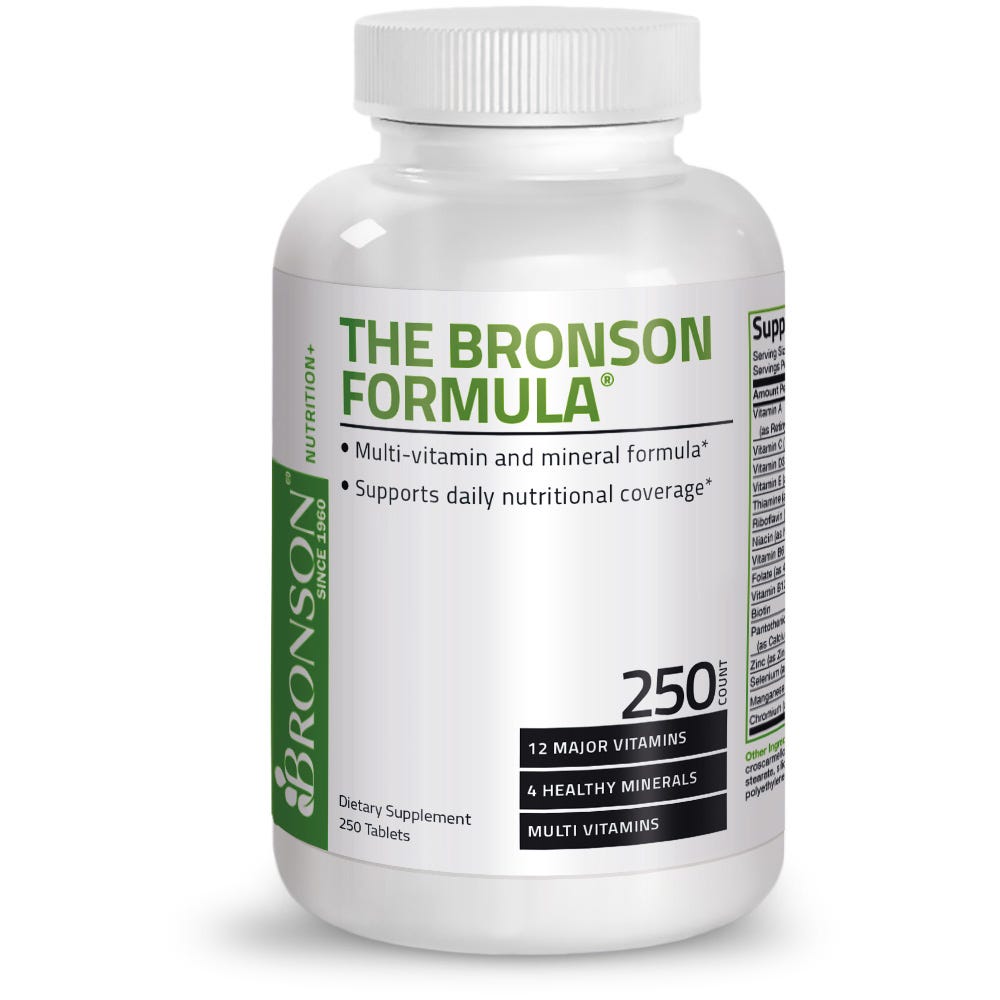 The Bronson Formula Once Daily Multivitamin - 250 Tablets view 1 of 6
