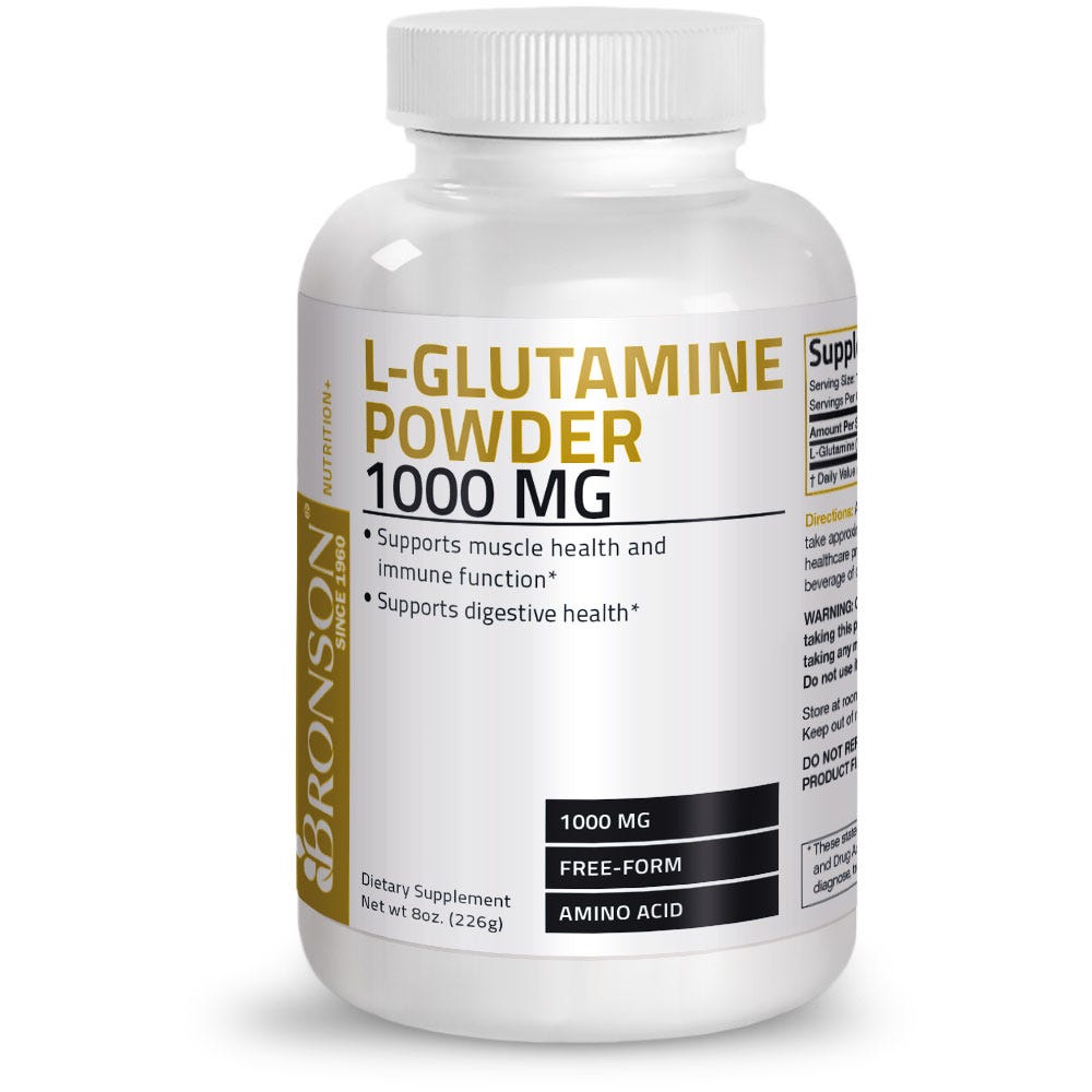 L-Glutamine Powder - 1,000 mg - 8 oz
