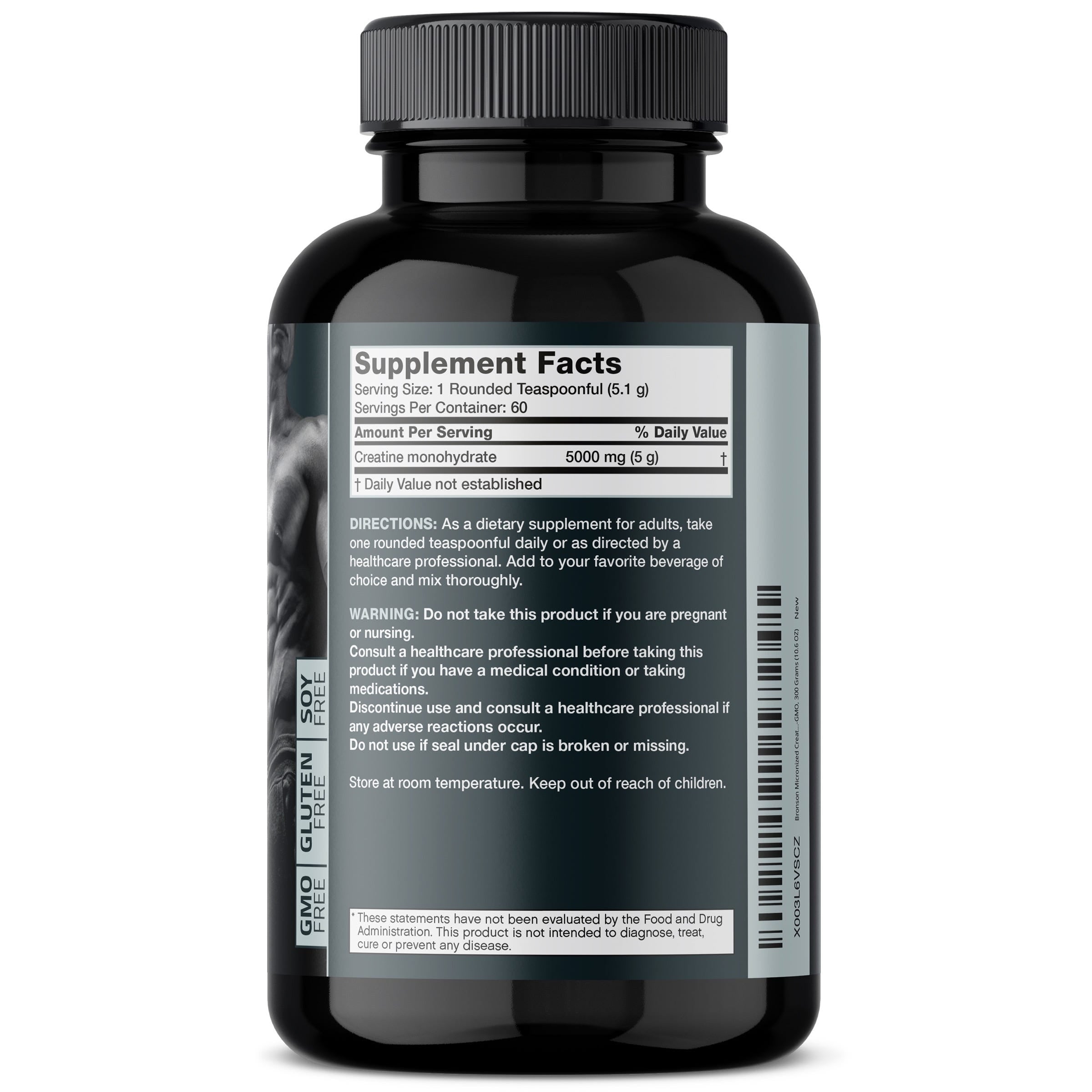Micronized Creatine Powder Unflavored, 300 Grams (10.6 OZ) view 2 of 4