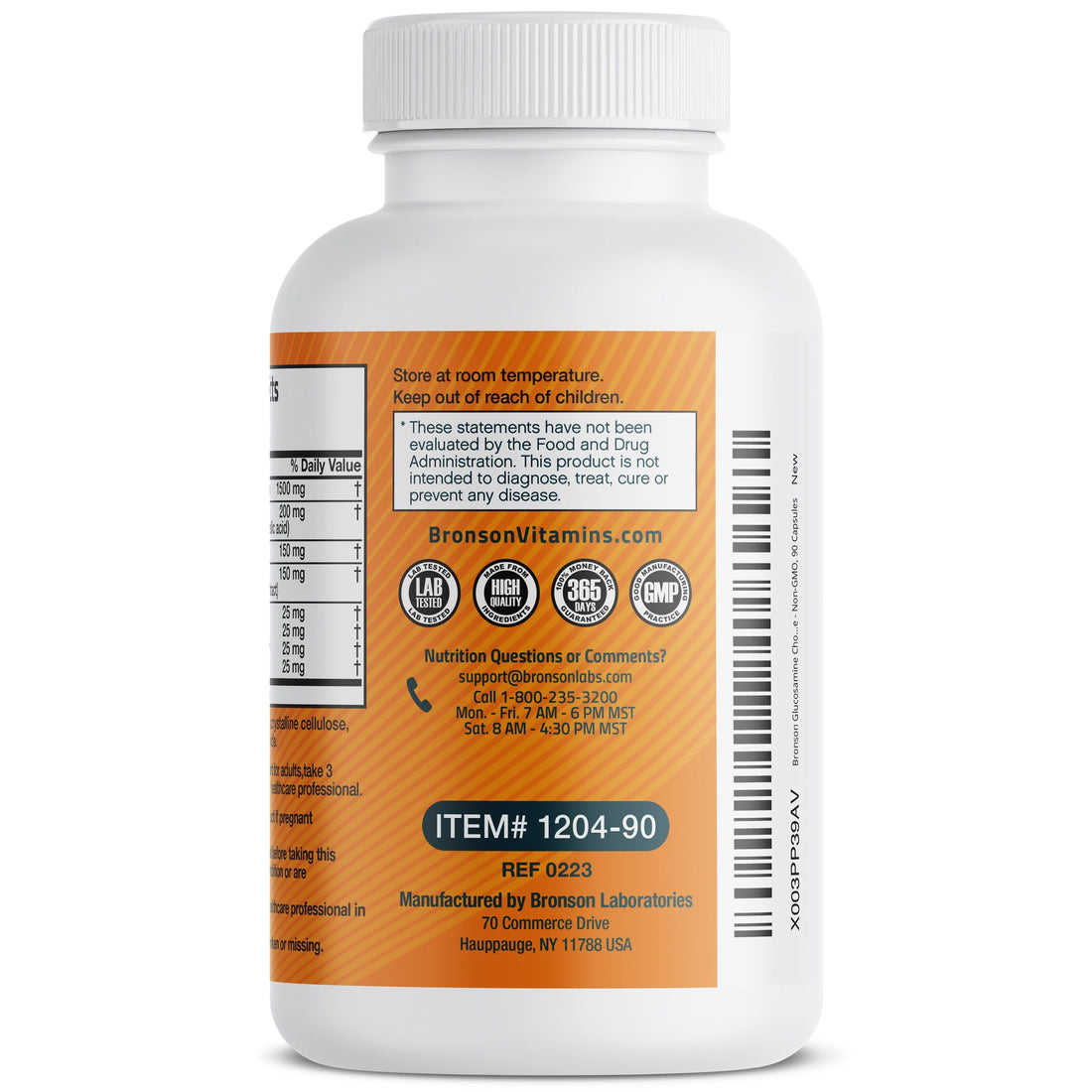 Glucosamine Chondroitin Turmeric & MSM bronsonlabs