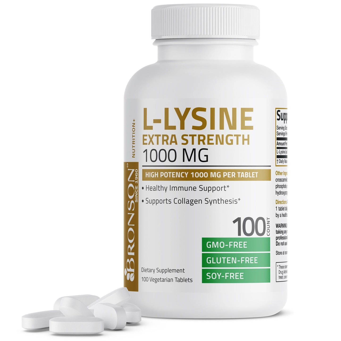 LLysine Extra Strength 1,000 MG bronsonlabs