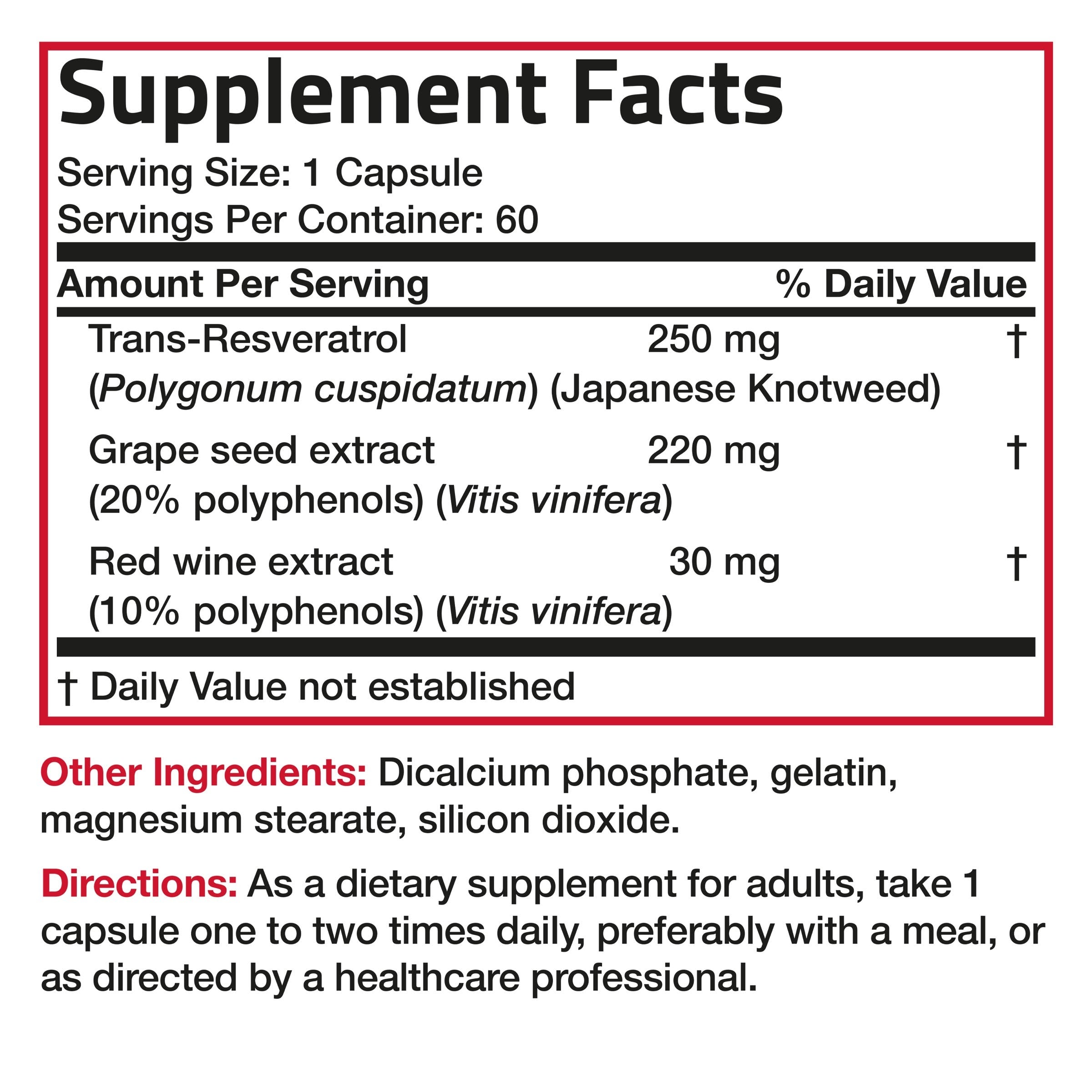 Resveratrol Complex - 500 mg view 4 of 4